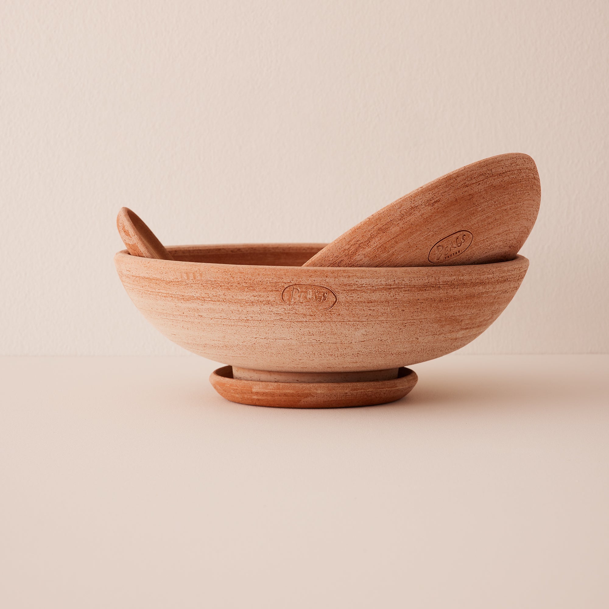 Goodee-Bergs Potter-Ada Bowl & Saucer - Color - Raw Rosa