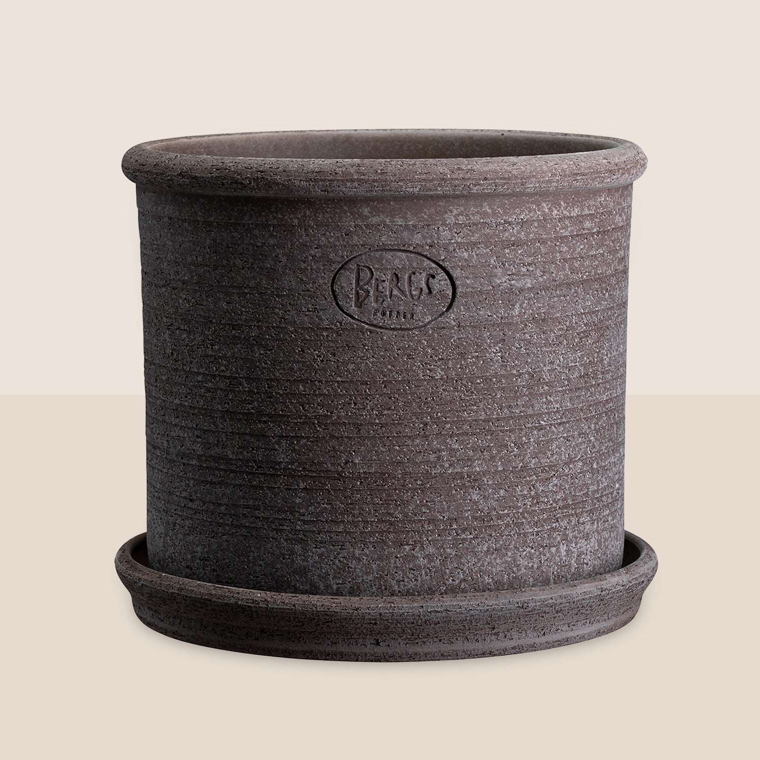 Goodee-Bergs Potter-Modena Ø35 Planter & Saucer - Color - Raw Grey