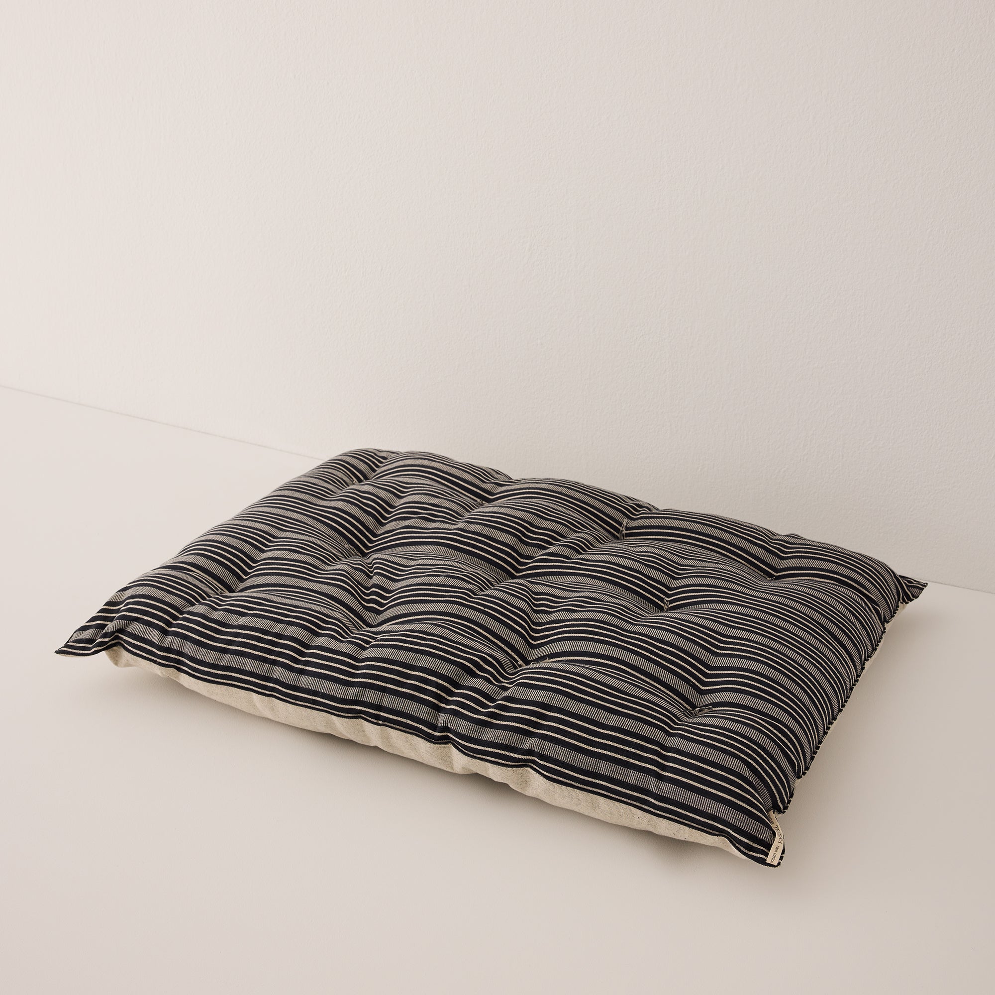 Goodee-Tensira-Dog Bed - Color - Black & Off-White Stripe