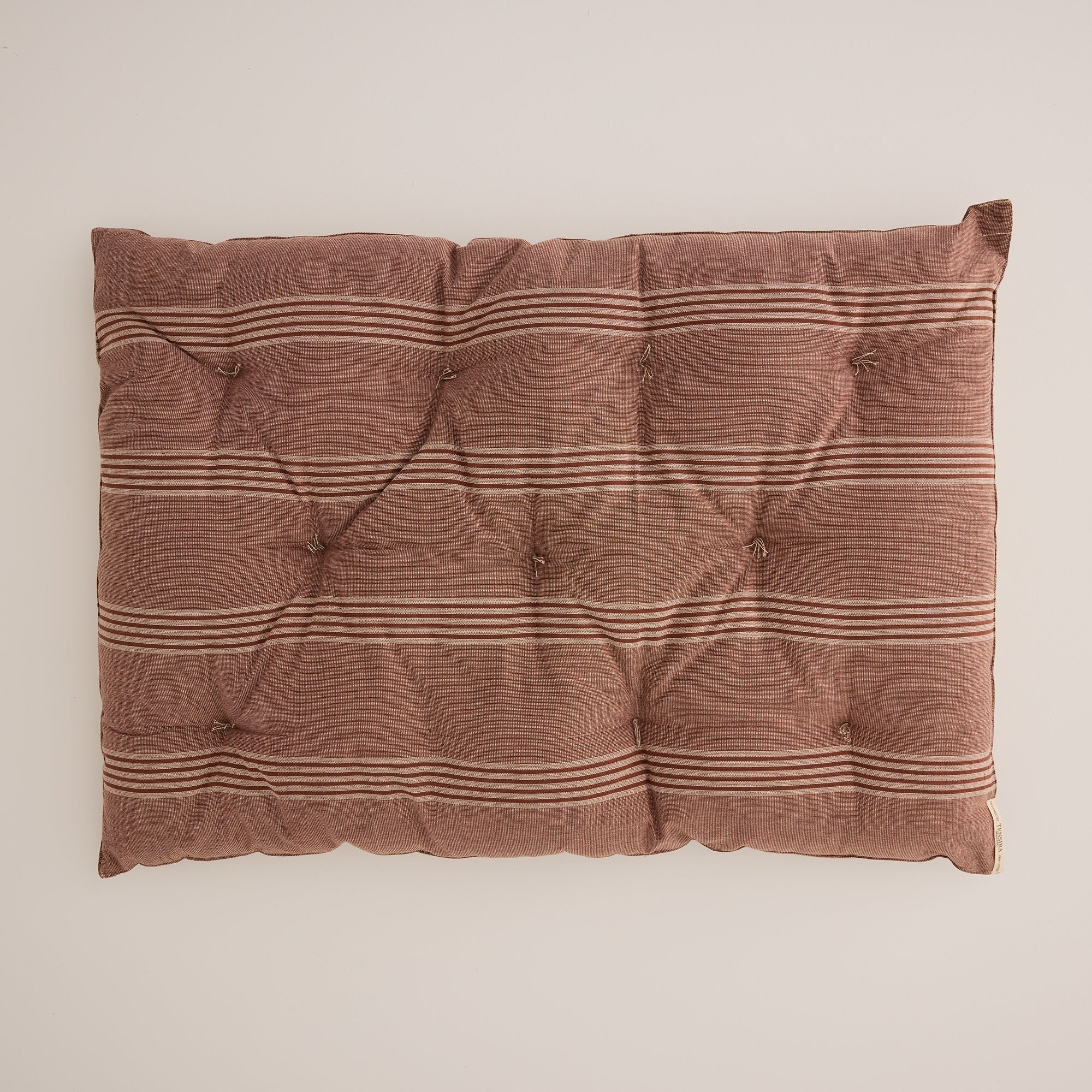 Goodee-Tensira-Dog Bed - Color - Brown & Off-White Stripe
