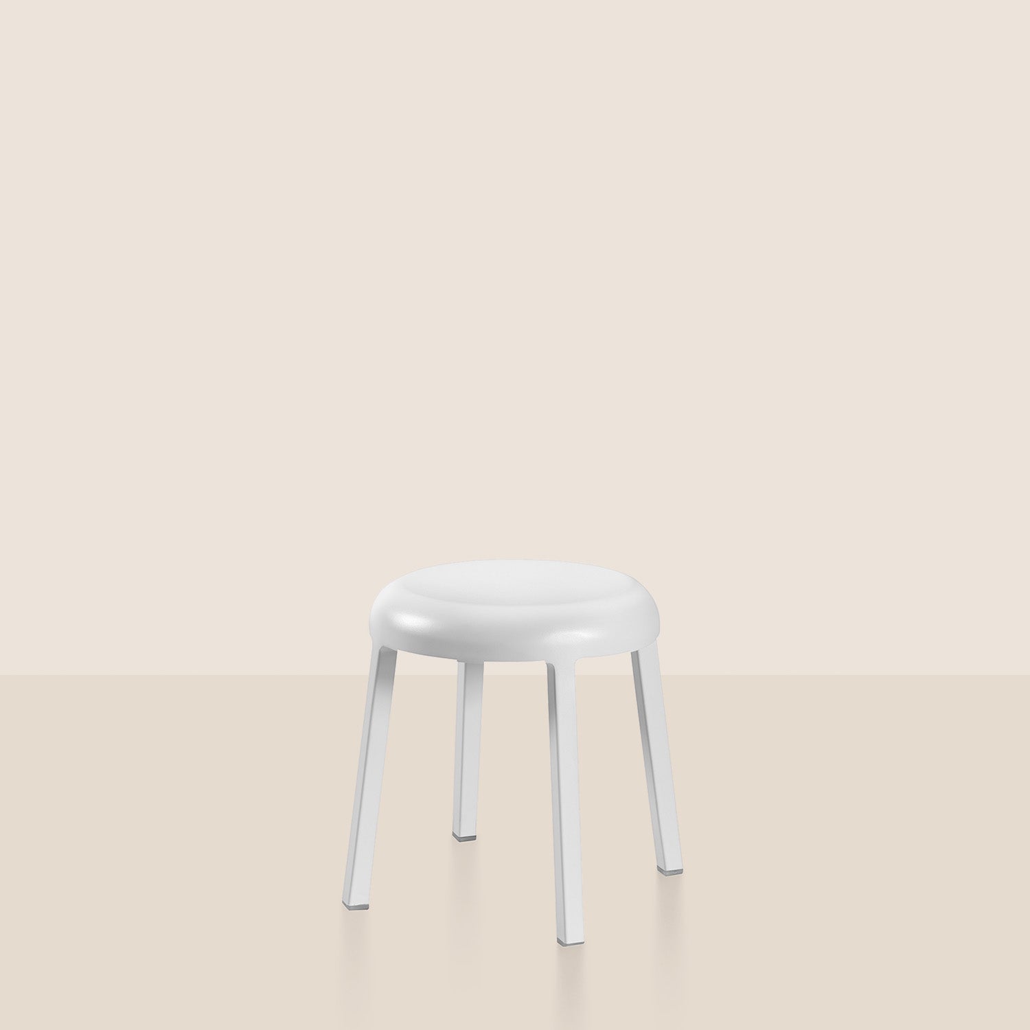 Goodee - Emeco - Za Mini Stool - Color - White Grey