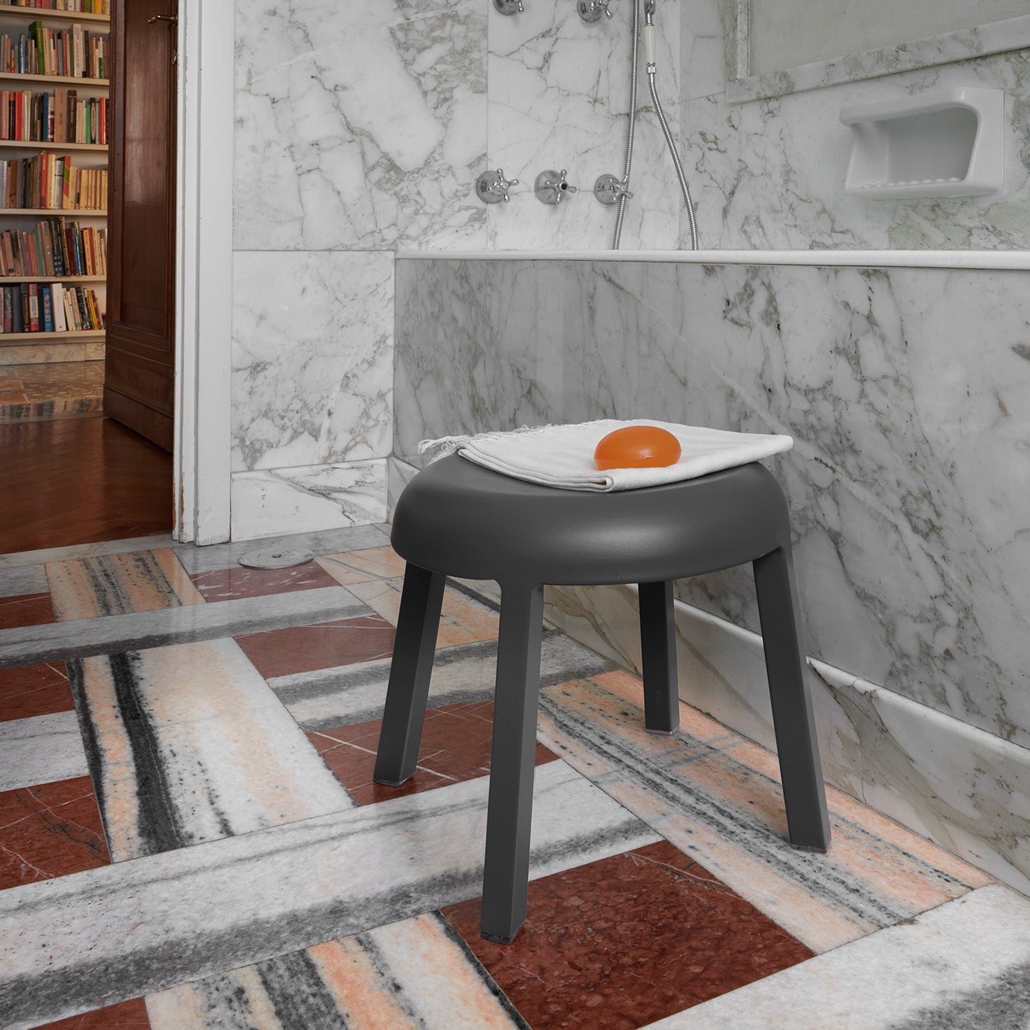 Goodee - Emeco - Za Mini Stool - Color - Dark Grey