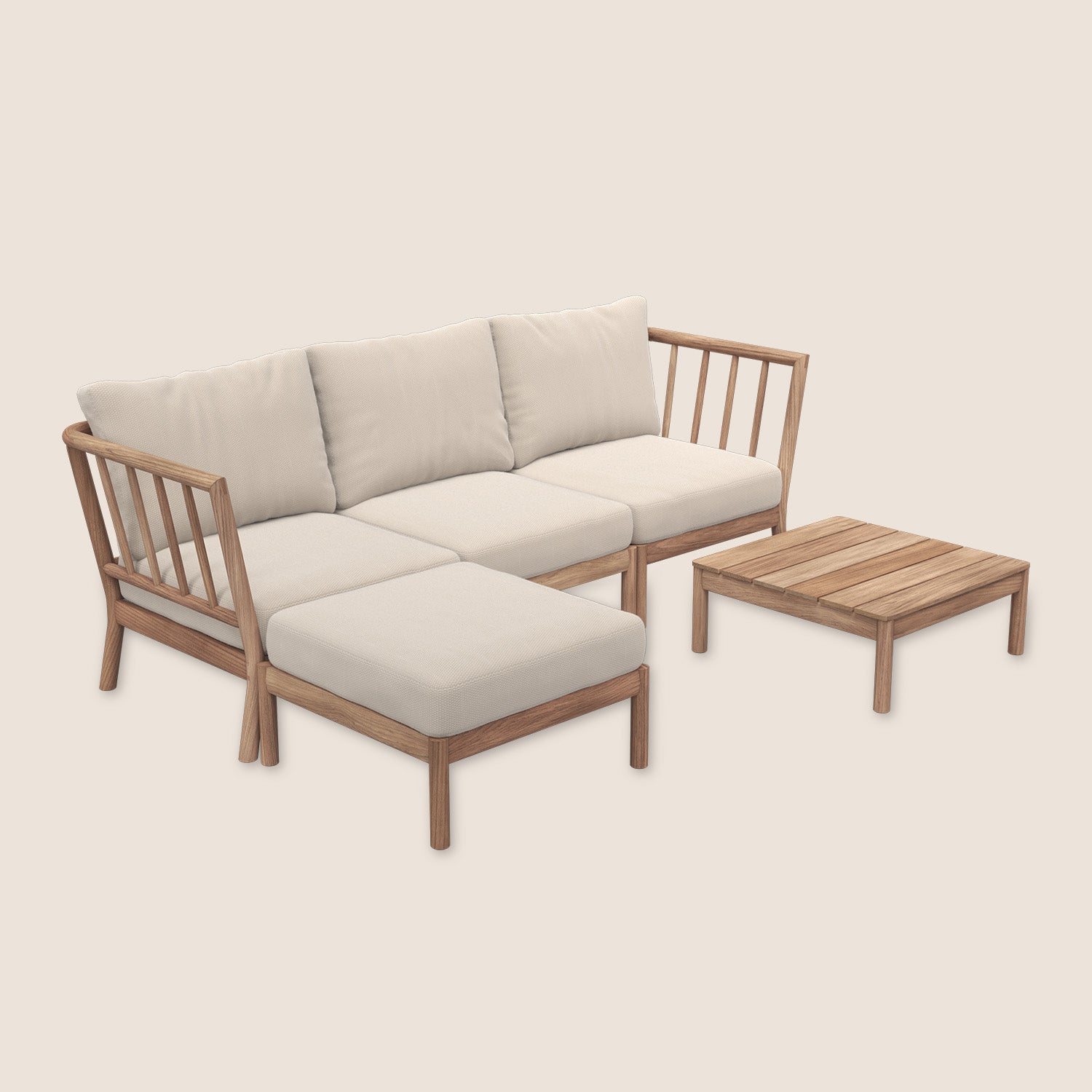 Goodee-Skagerak by Fritz Hansen-Tradition Lounge Table - Size - H 10.6 in