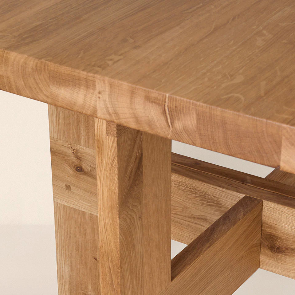 Goodee-Frama-Farmhouse Table - Pond - Color - Natural Oak