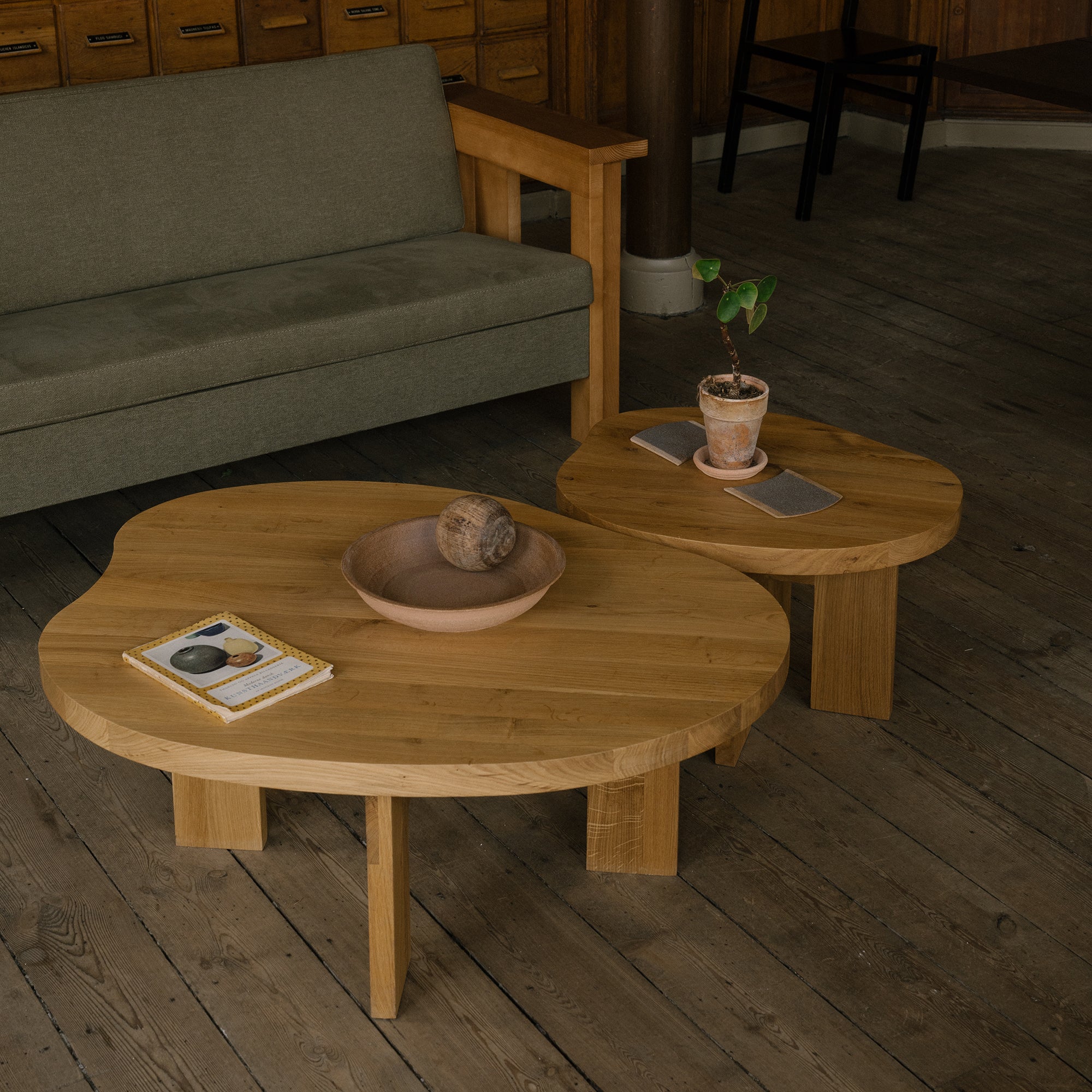 Goodee-Frama-Farmhouse Coffee Table - Pond - Color - Natural Oak