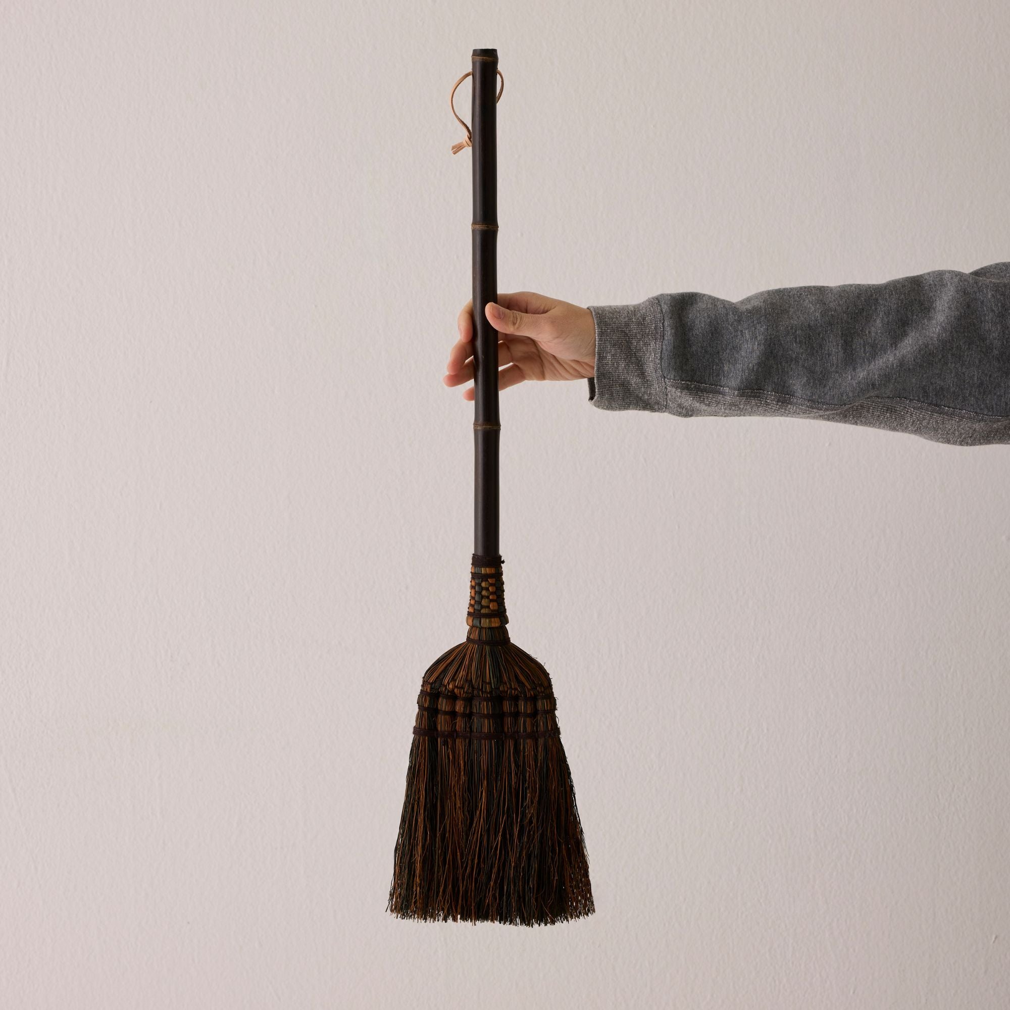 Goodee-Baan Boon-Bamboo Handle Kids Broom - Moss - Color - Moss