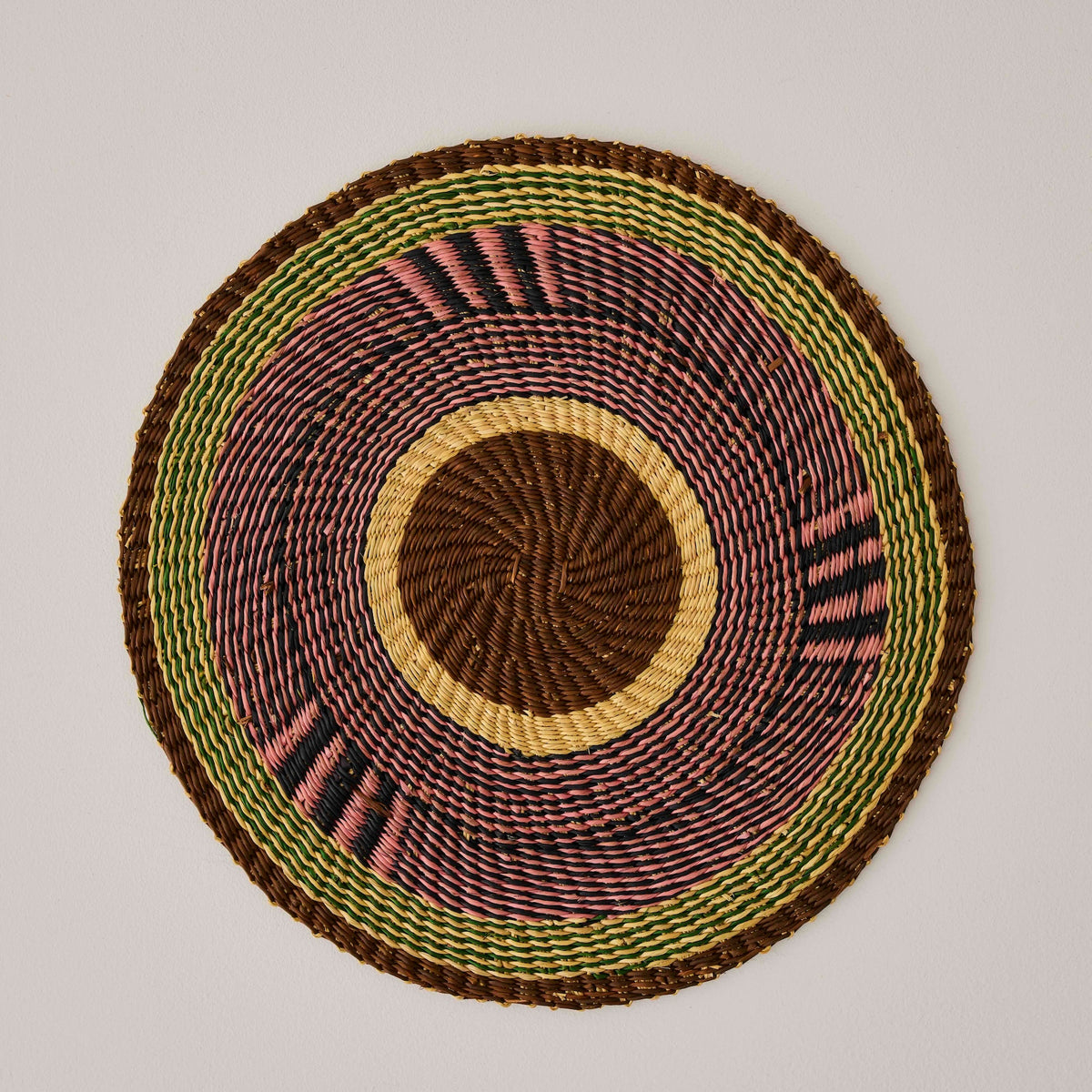 Goodee-Baba Tree-Round Placemats - Set of 4 - Color - Green/Brown