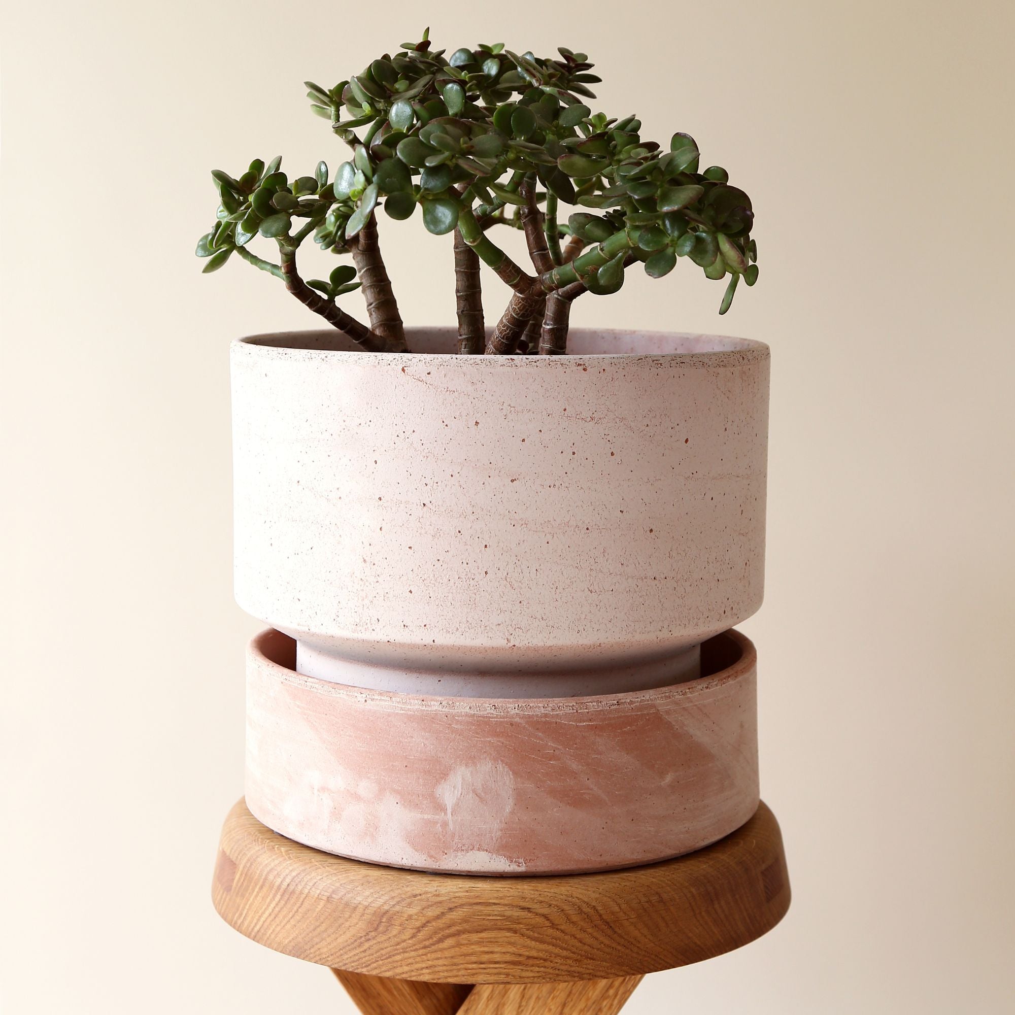 Goodee-Bergs Potter-Hoff Ø30 Planter & Saucer - Color - Raw Rosa