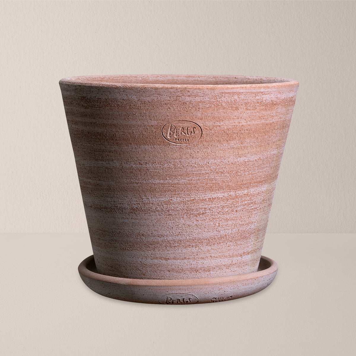 Goodee-Bergs Potter-Julie Ø30 Planter & Saucer - Color - Raw Rosa
