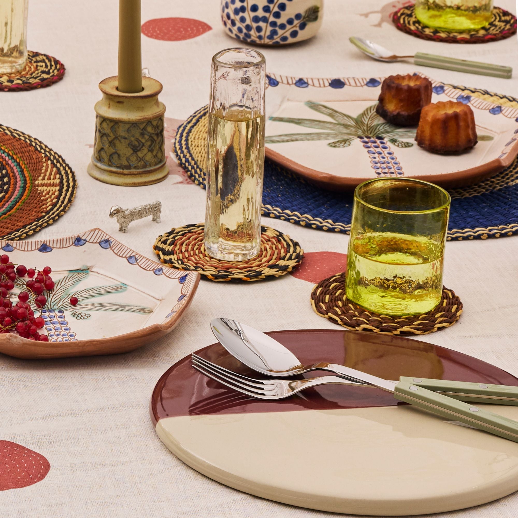 Goodee-Sabre Paris-Bistrot Solid Serving Set - Color - Asparagus/Shiny