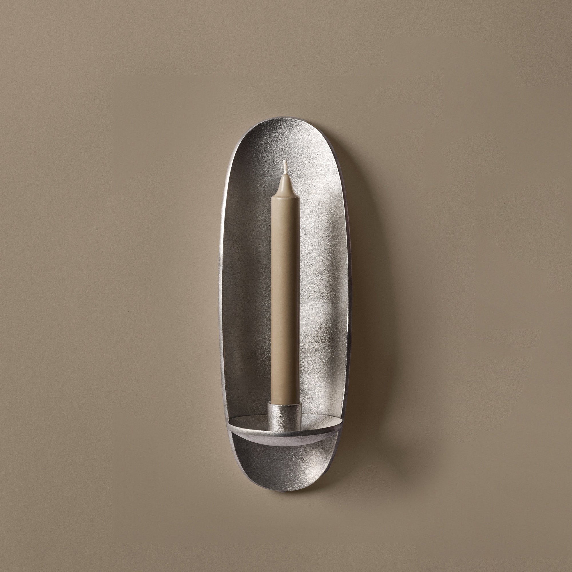 Goodee-Ferm Living- Agapé Wall Candle Holder - Color - Aluminum