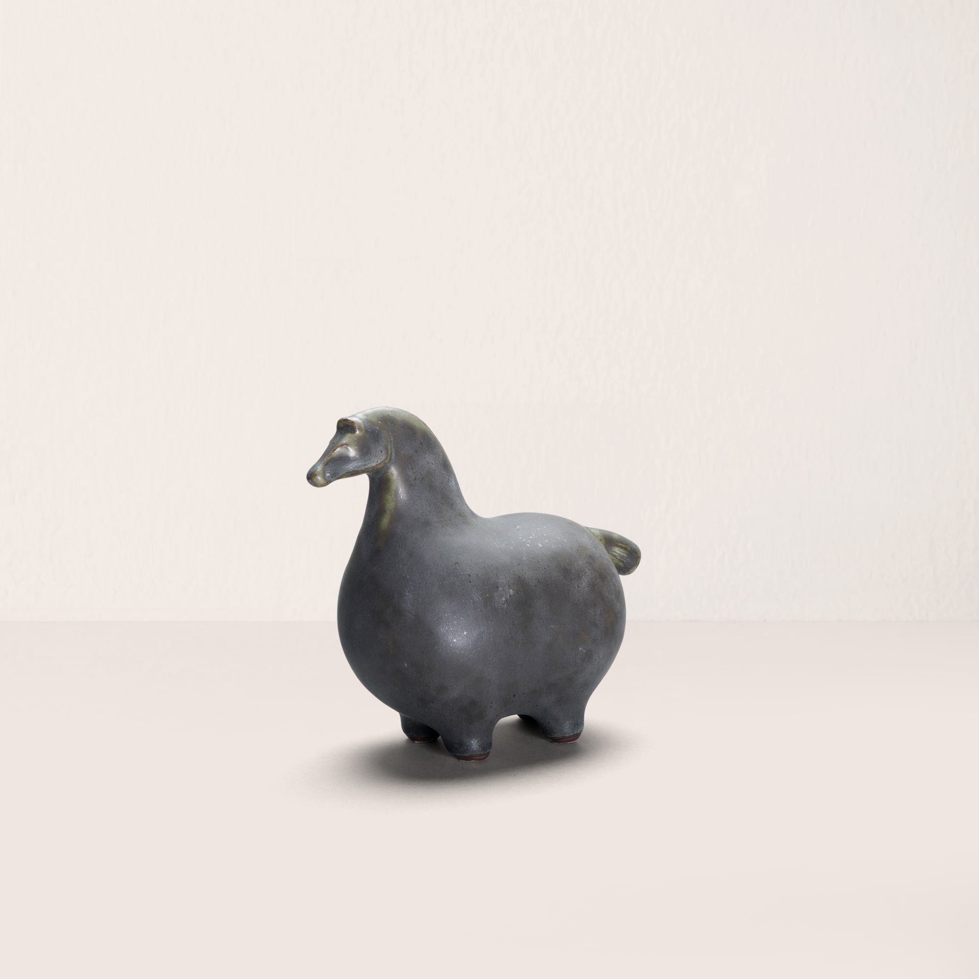 Goodee-Kashiwa Craft-Horse Ornament - Color - Slate Green
