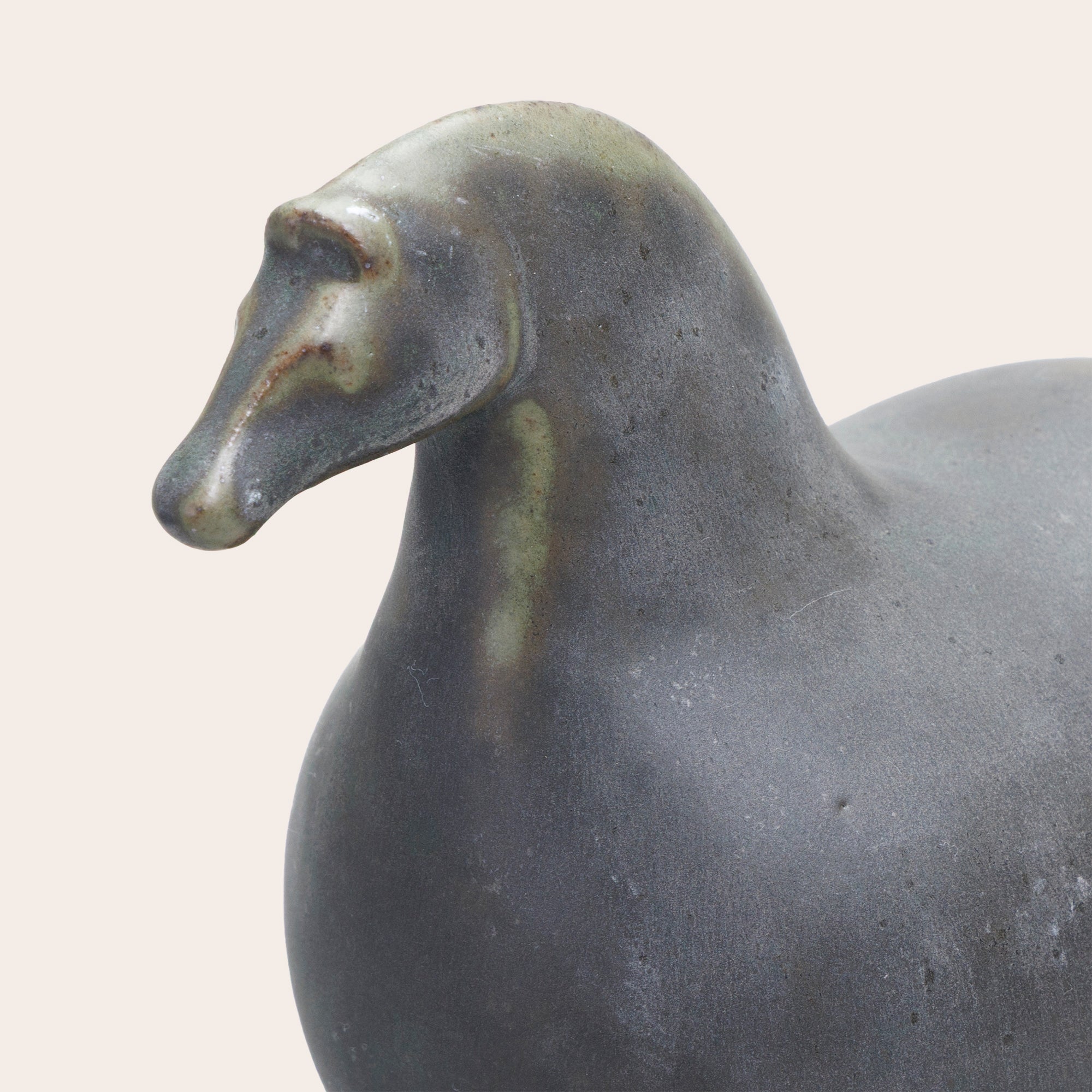 Goodee-Kashiwa Craft-Horse Ornament - Color - Slate Green