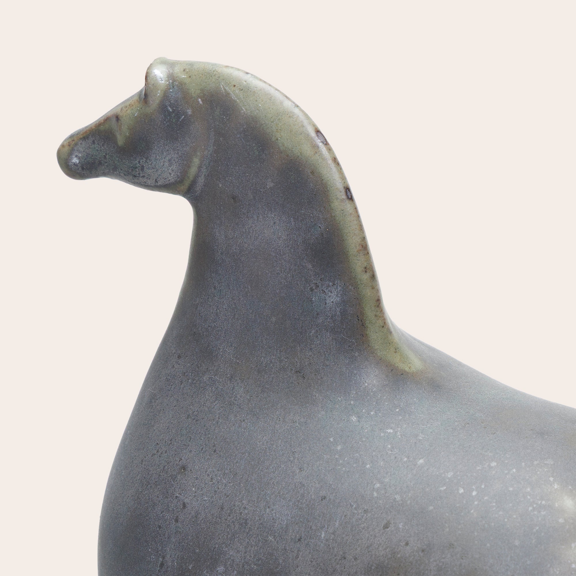 Goodee-Kashiwa Craft-Horse Ornament - Color - Slate Green