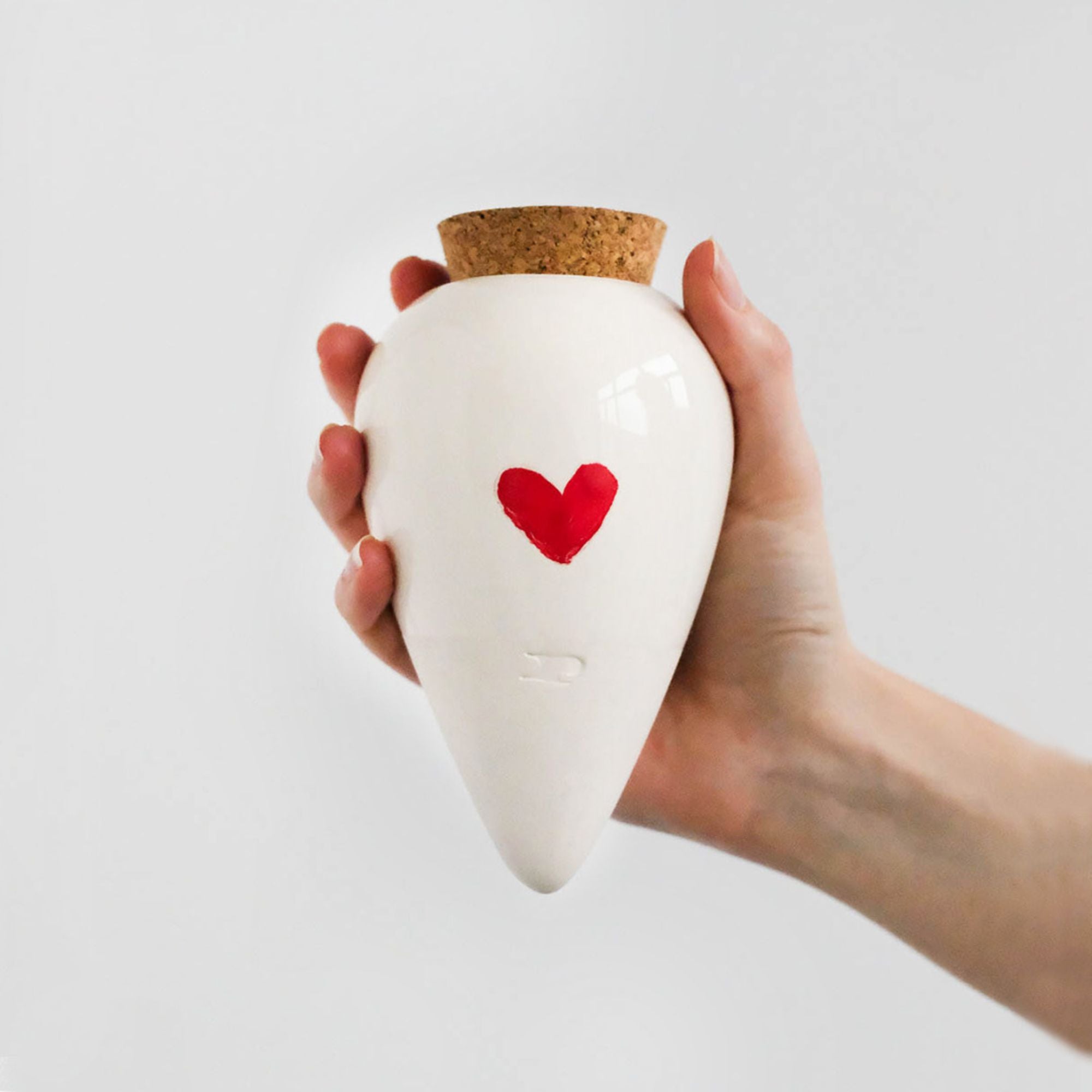 Goodee-Pepin-Olla Self-Watering Pot - Glaze - Color - Heart