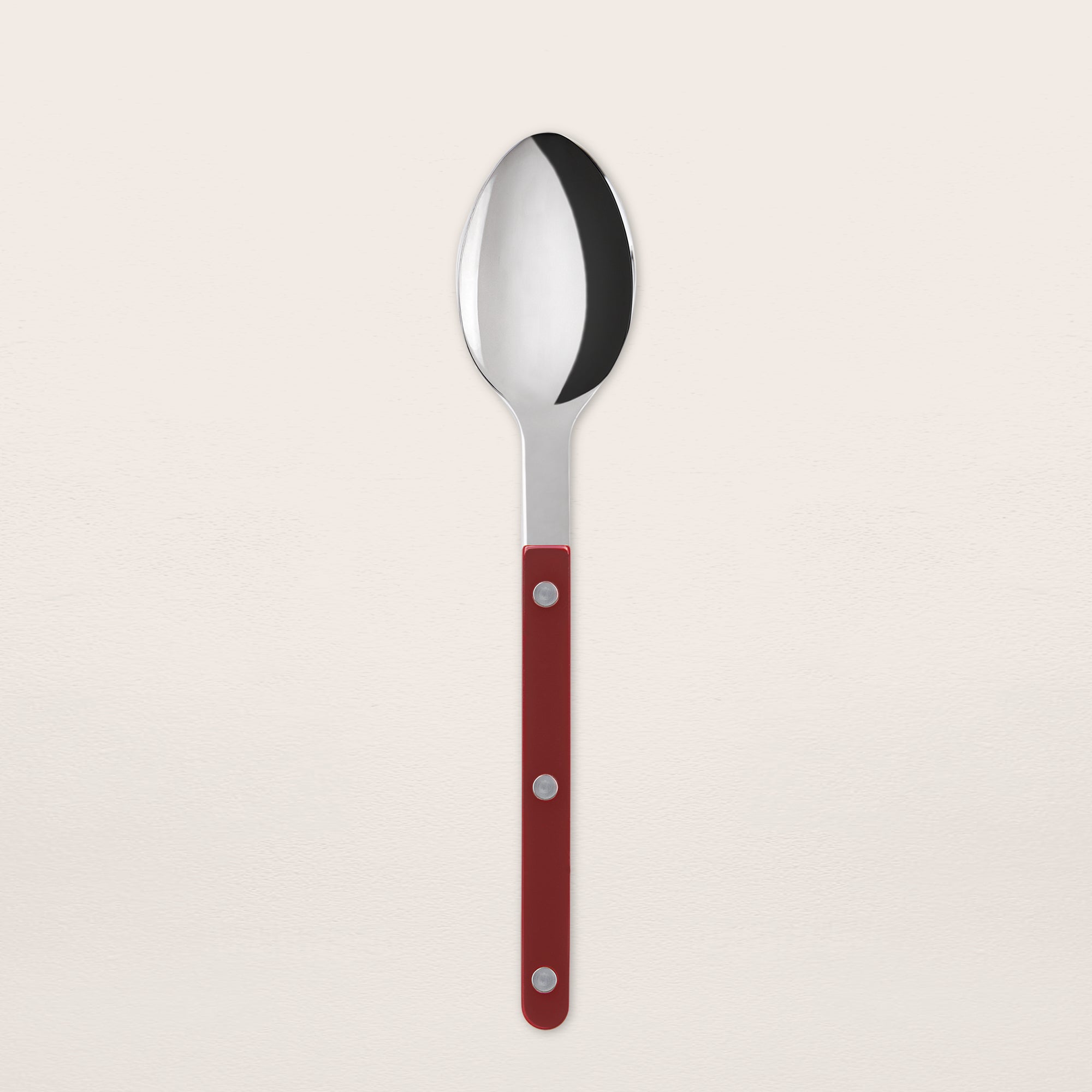 Goodee-Sabre Paris-Bistrot Solid Flatware - Set of 4 - Color - Burgundy/Shiny