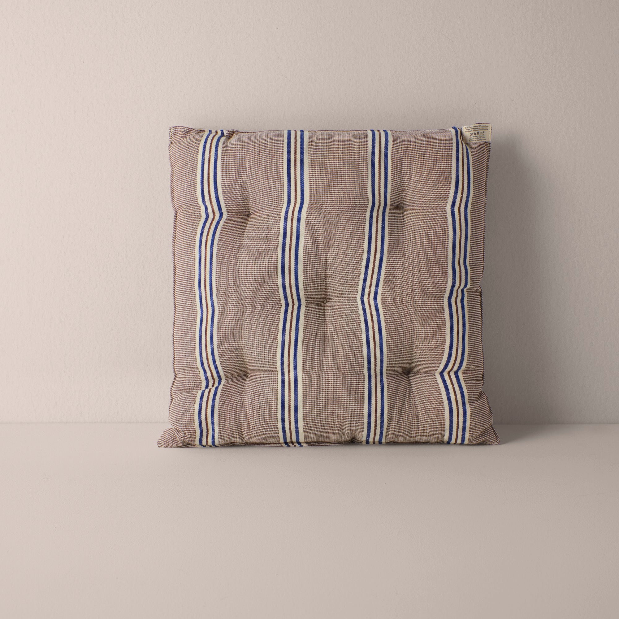 Goodee-Tensira-Chair Cushion - Color - Chocolate & Navy Stripe