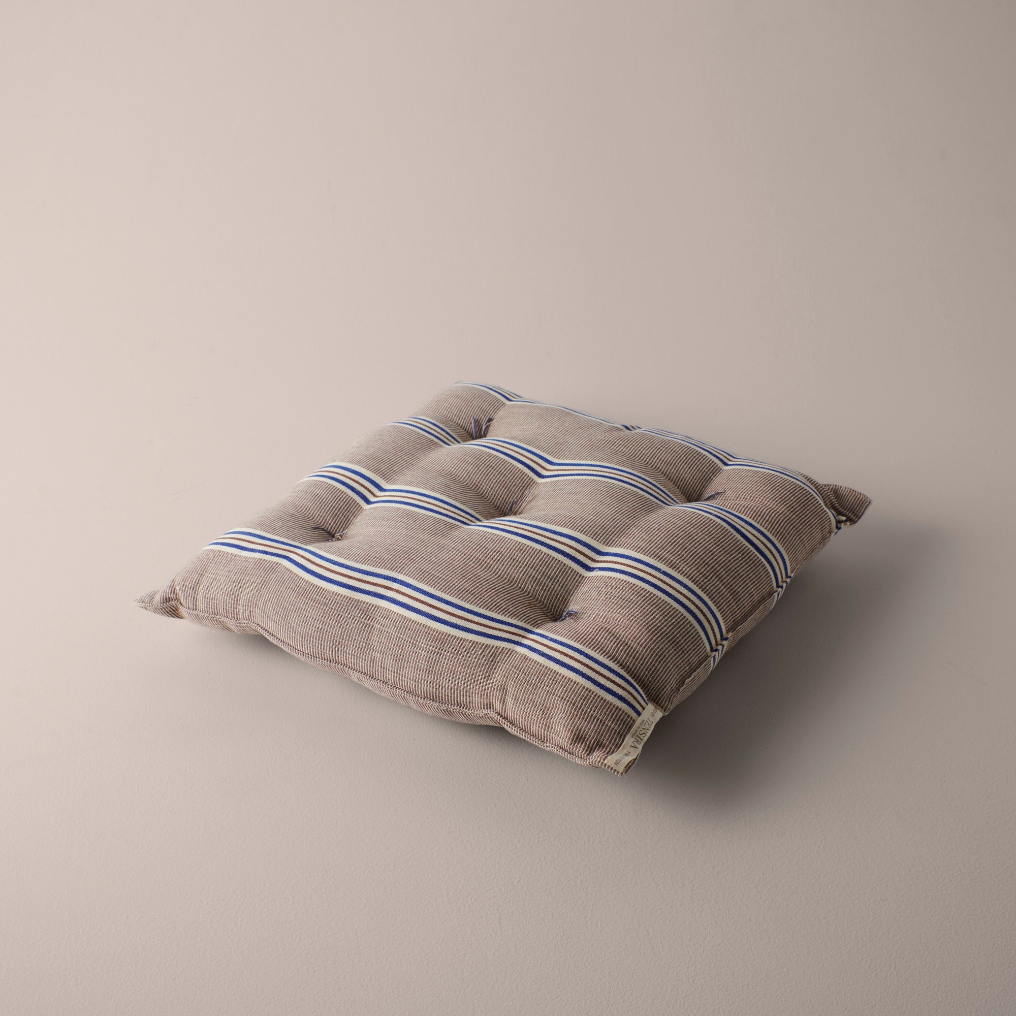 Goodee-Tensira-Chair Cushion - Color - Chocolate & Navy Stripe