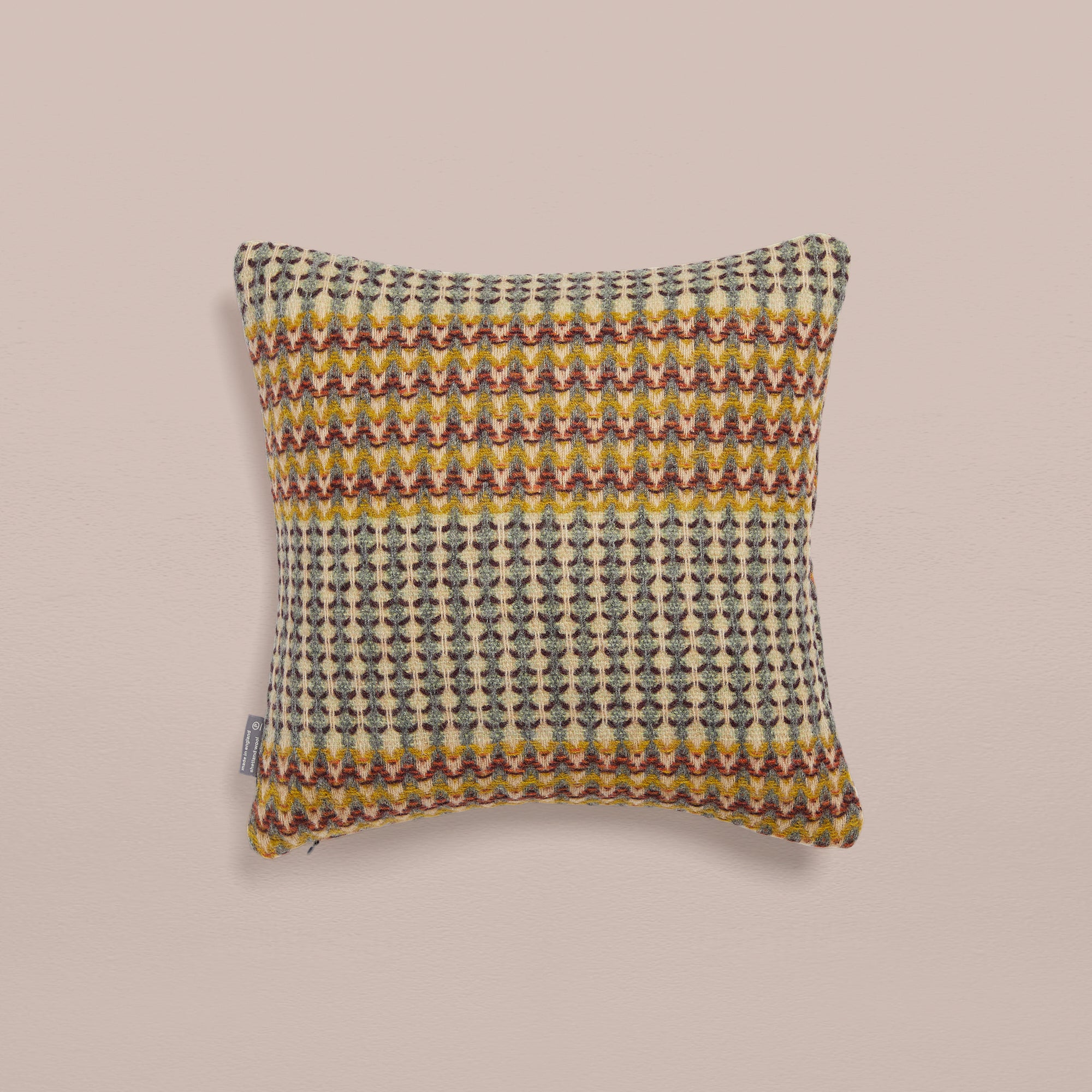 Goodee-Wallace Sewell-Shetland Wool Ripple Cushion Cover - Yosemite - Color - Amber Zig Zag