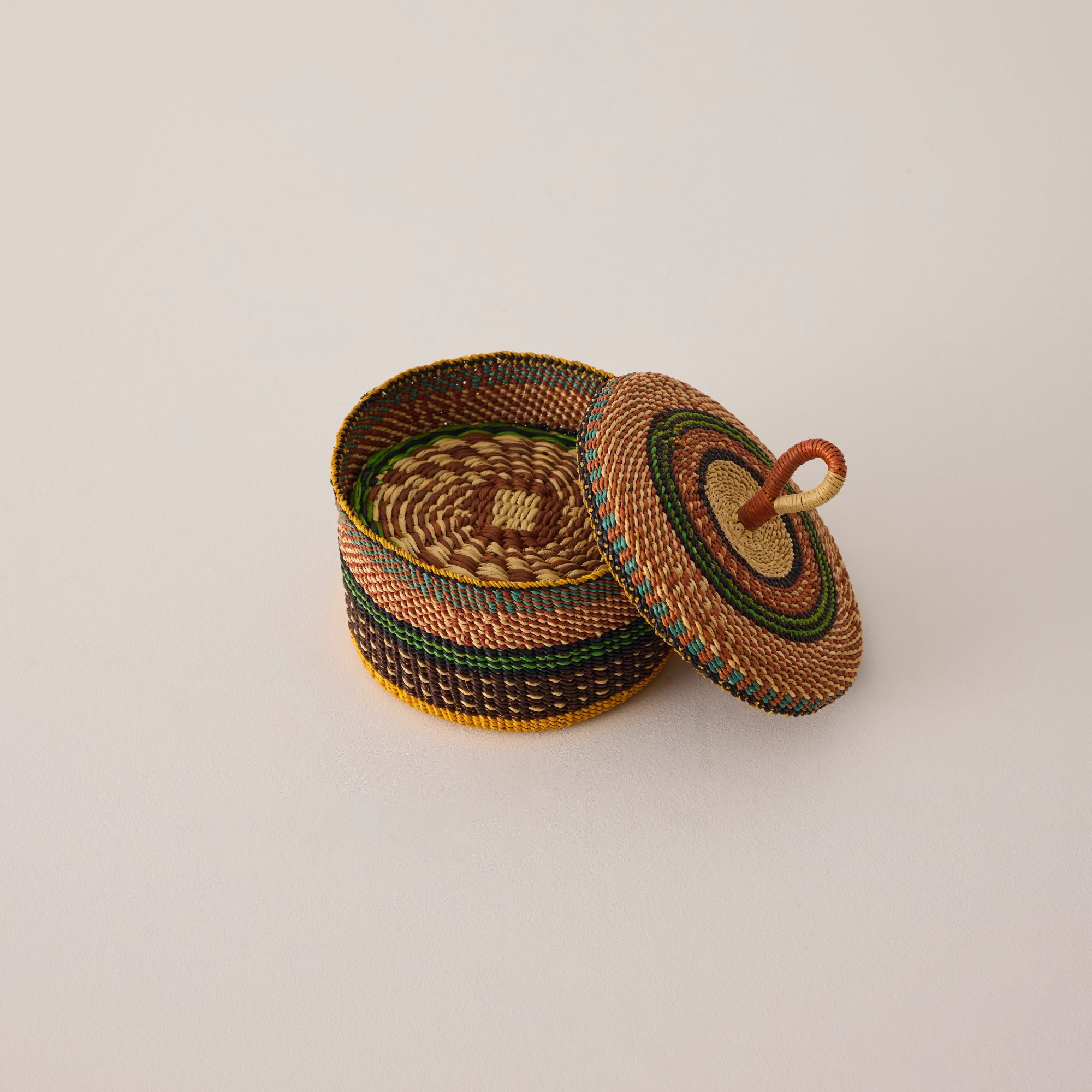 Goodee-Baba Tree-Coasters & Holder - Set of 6 - Exclusive - Color - Ochre Multi