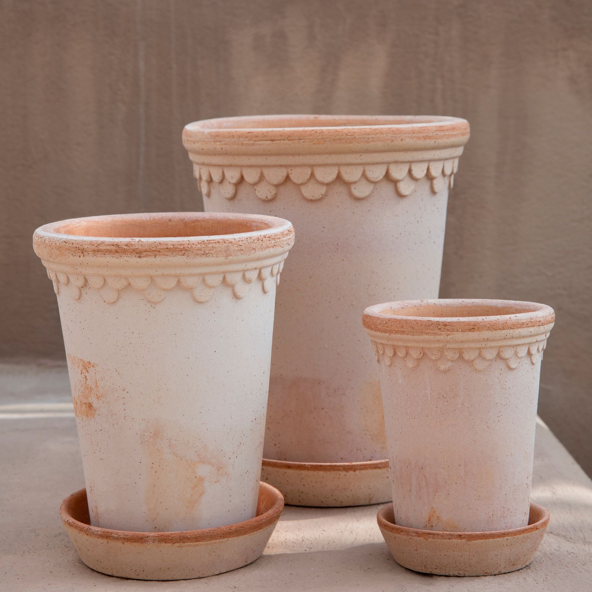 Goodee-Bergs Potter-Copenhagen Tall Planter & Saucer - Color - Raw Rosa