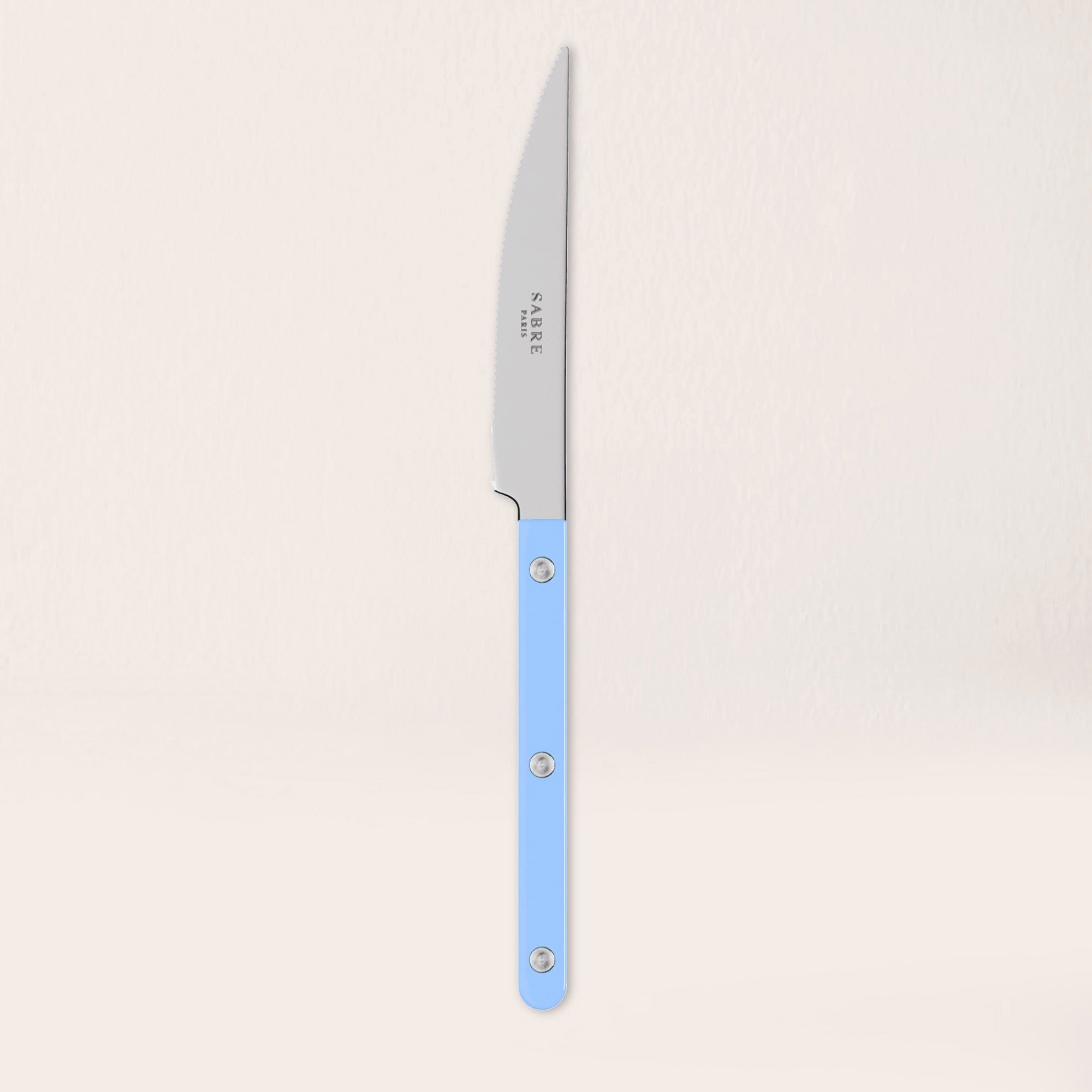 Goodee-Sabre Paris-Bistrot Solid Flatware - Set of 4 - Color - Pastel Blue/Shiny