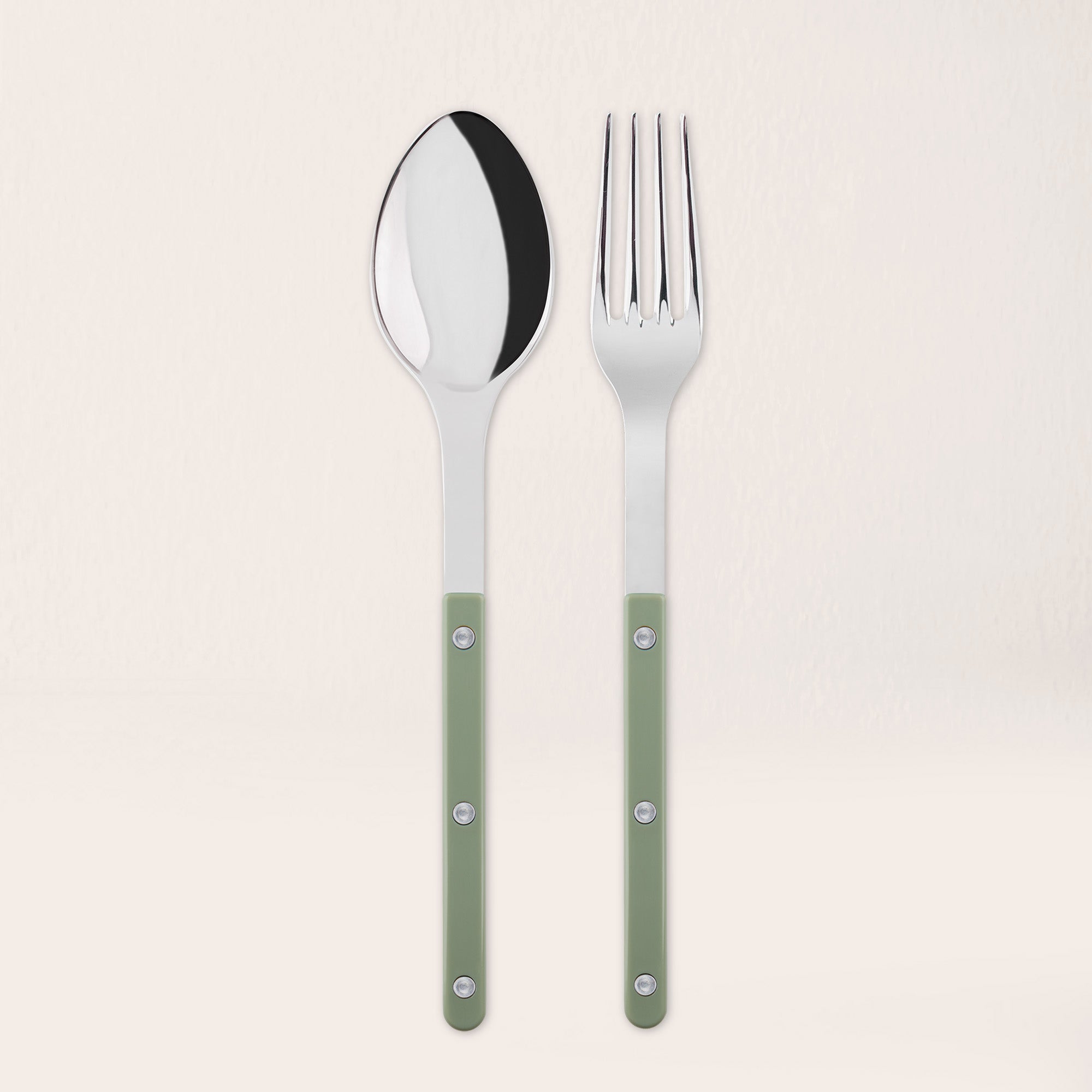 Goodee-Sabre Paris-Bistrot Solid Serving Set - Color - Asparagus/Shiny