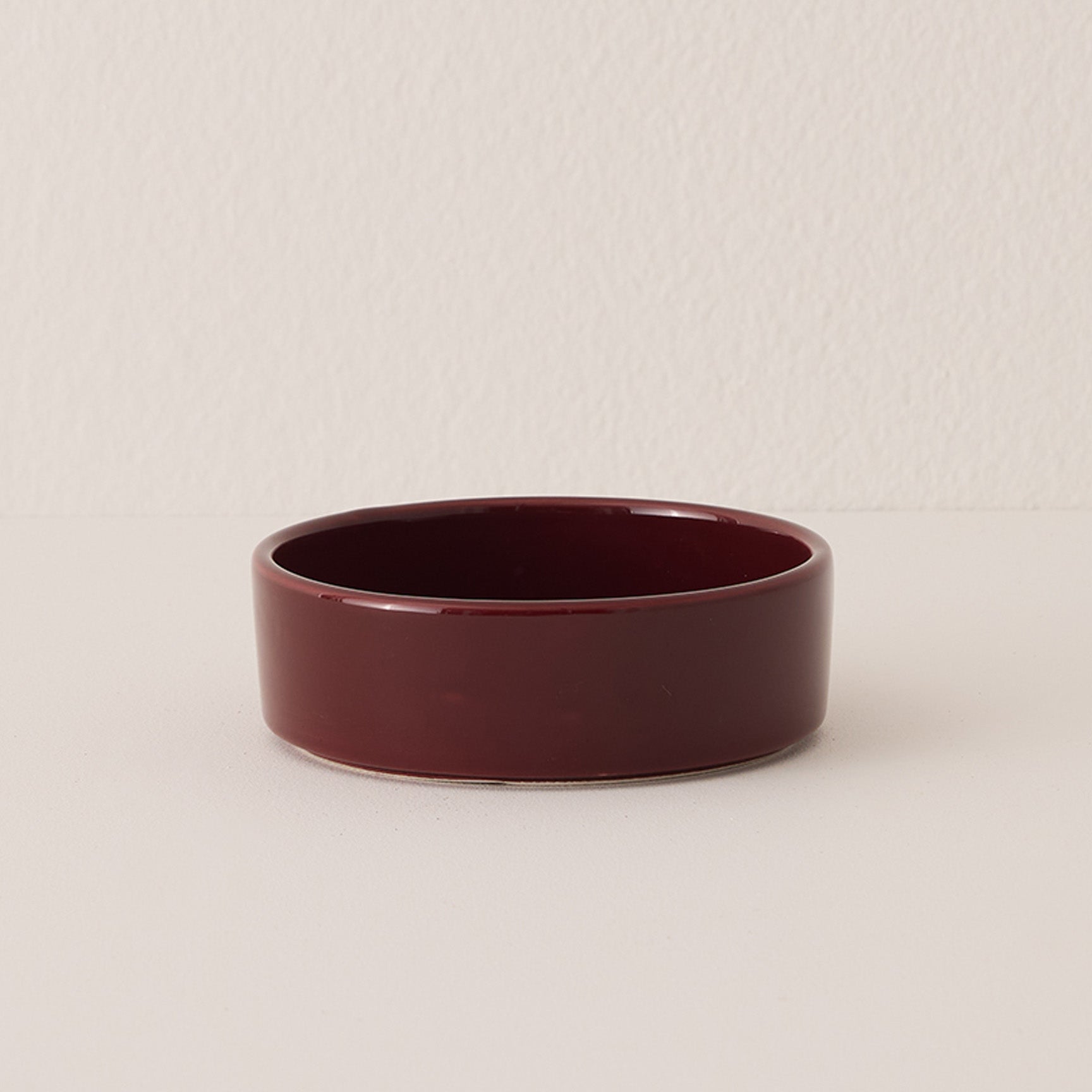 Goodee-Bergs Potter-Hoff Saucer 14 - Color - Burgundy Glazed