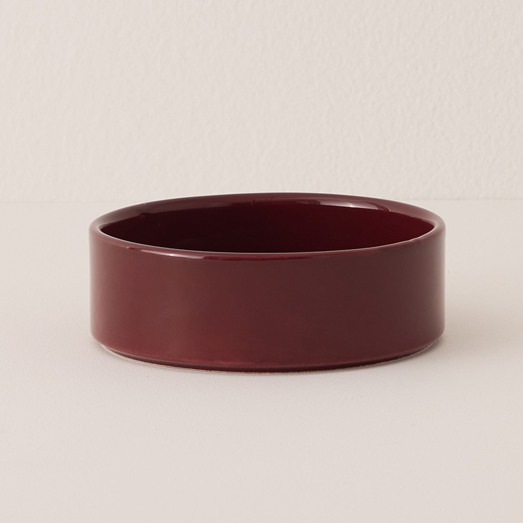Goodee-Bergs Potter-Hoff Ø18 Saucer - Color - Burgundy Glazed
