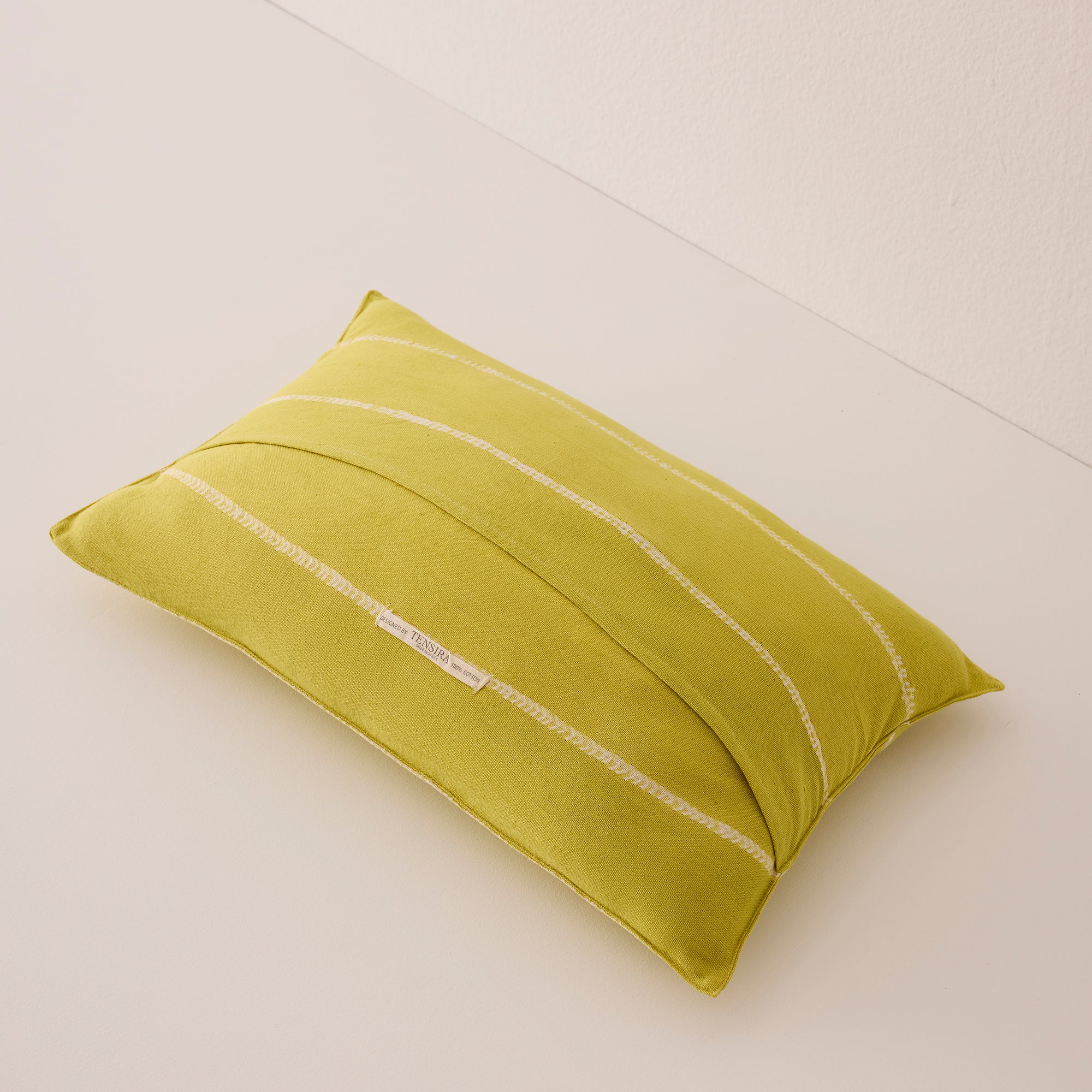 Goodee-Tensira-lumbar Cushion Cover - Color - Chartreuse Tie-Dye