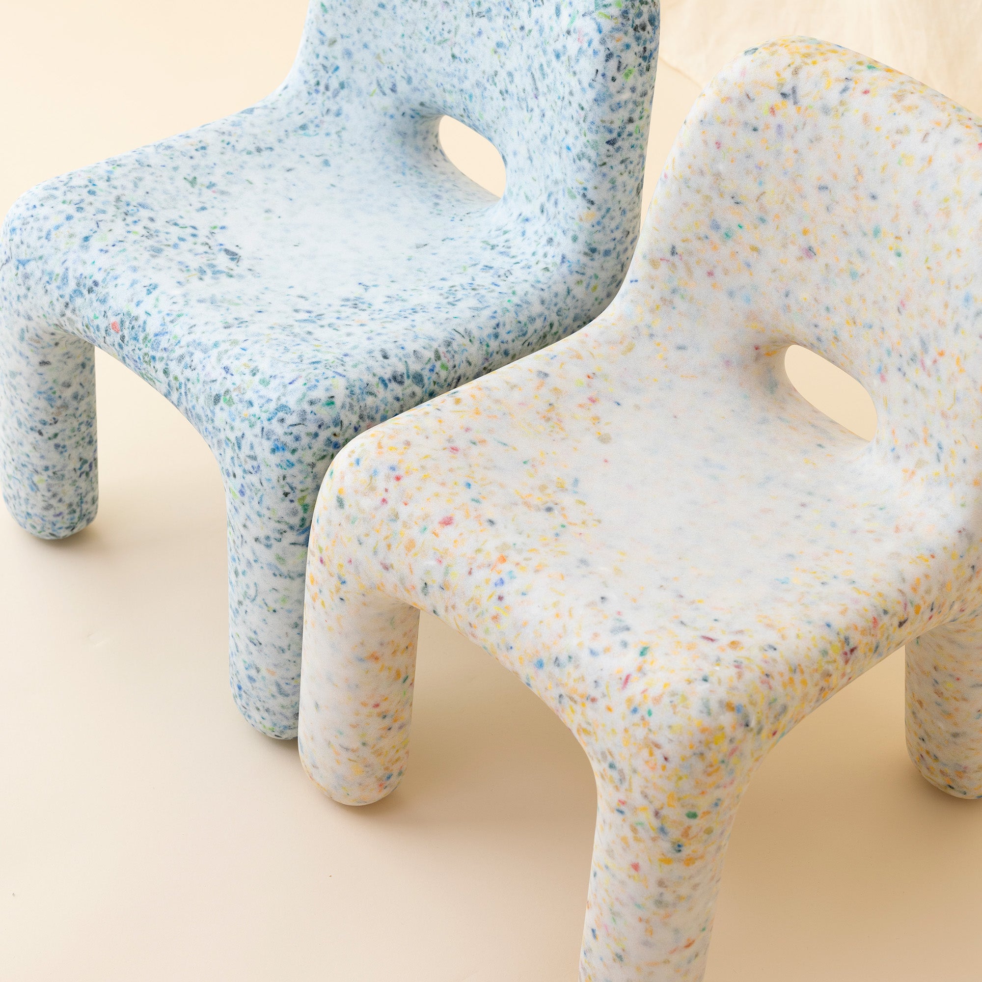 Goodee-Ecobirdy-Charlie Chair - Color - Vanilla & Ocean