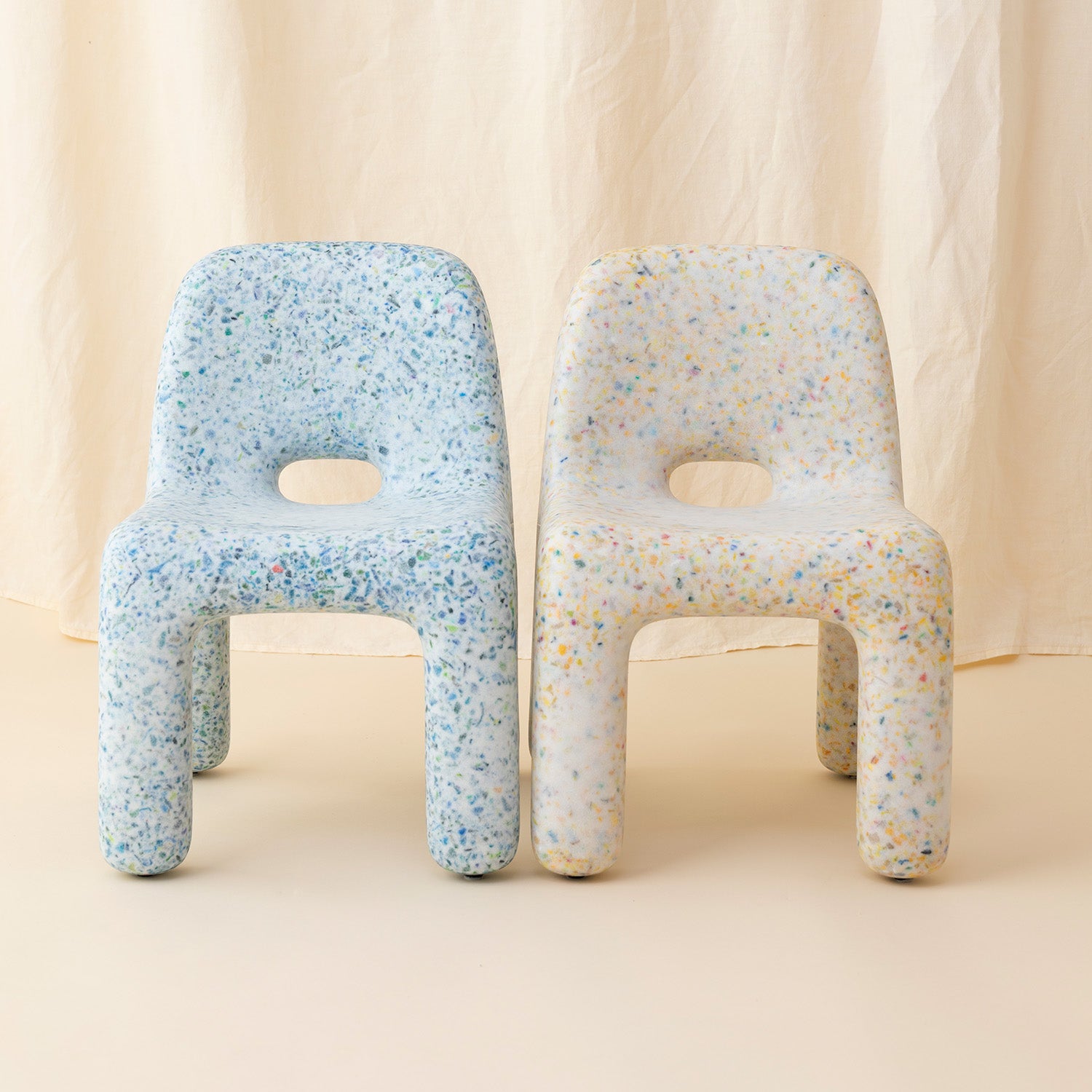 Goodee-Ecobirdy-Charlie Chair - Color - Vanilla & Ocean