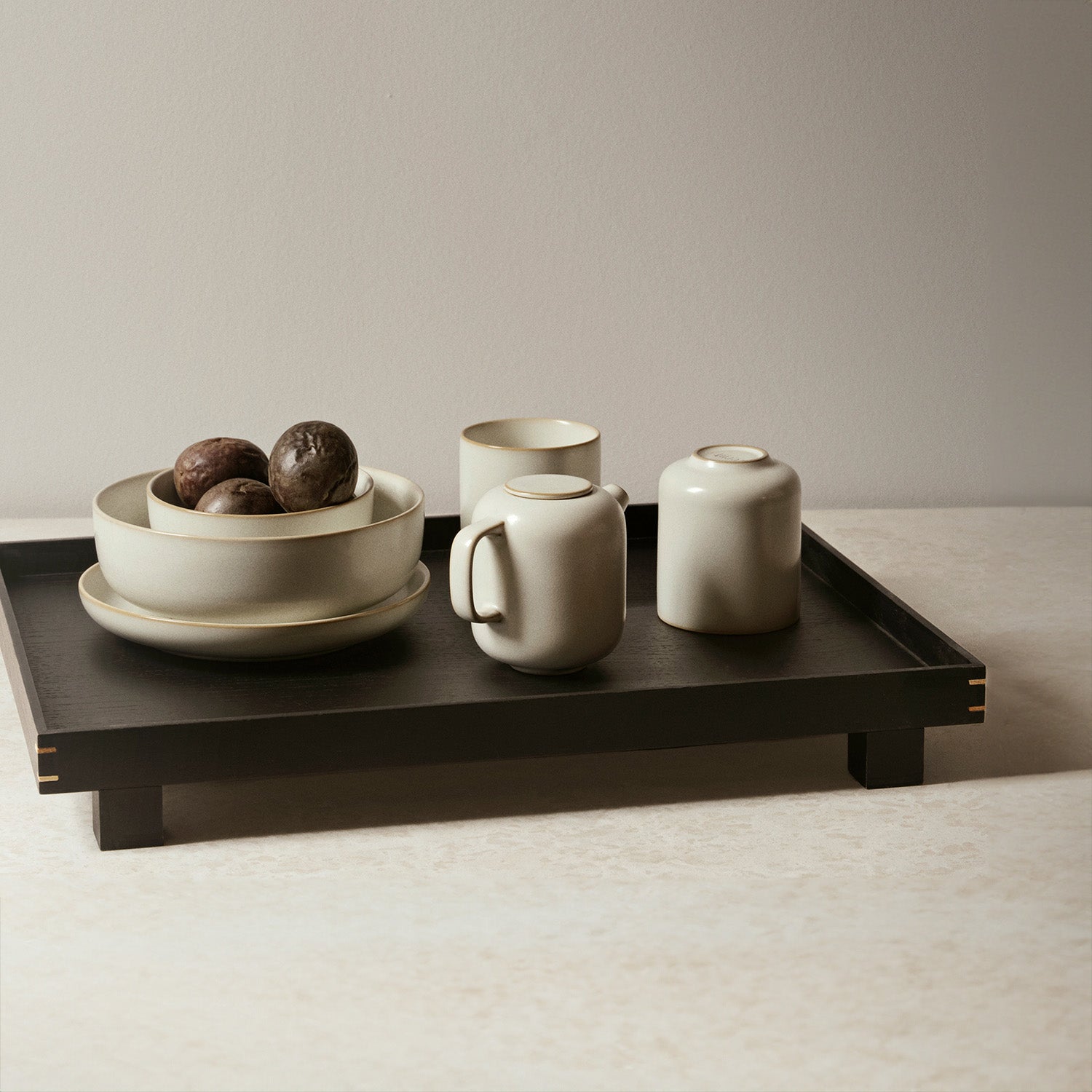 Goodee-Ferm Living-Bon Wooden Tray - Large - Color - Black Oak