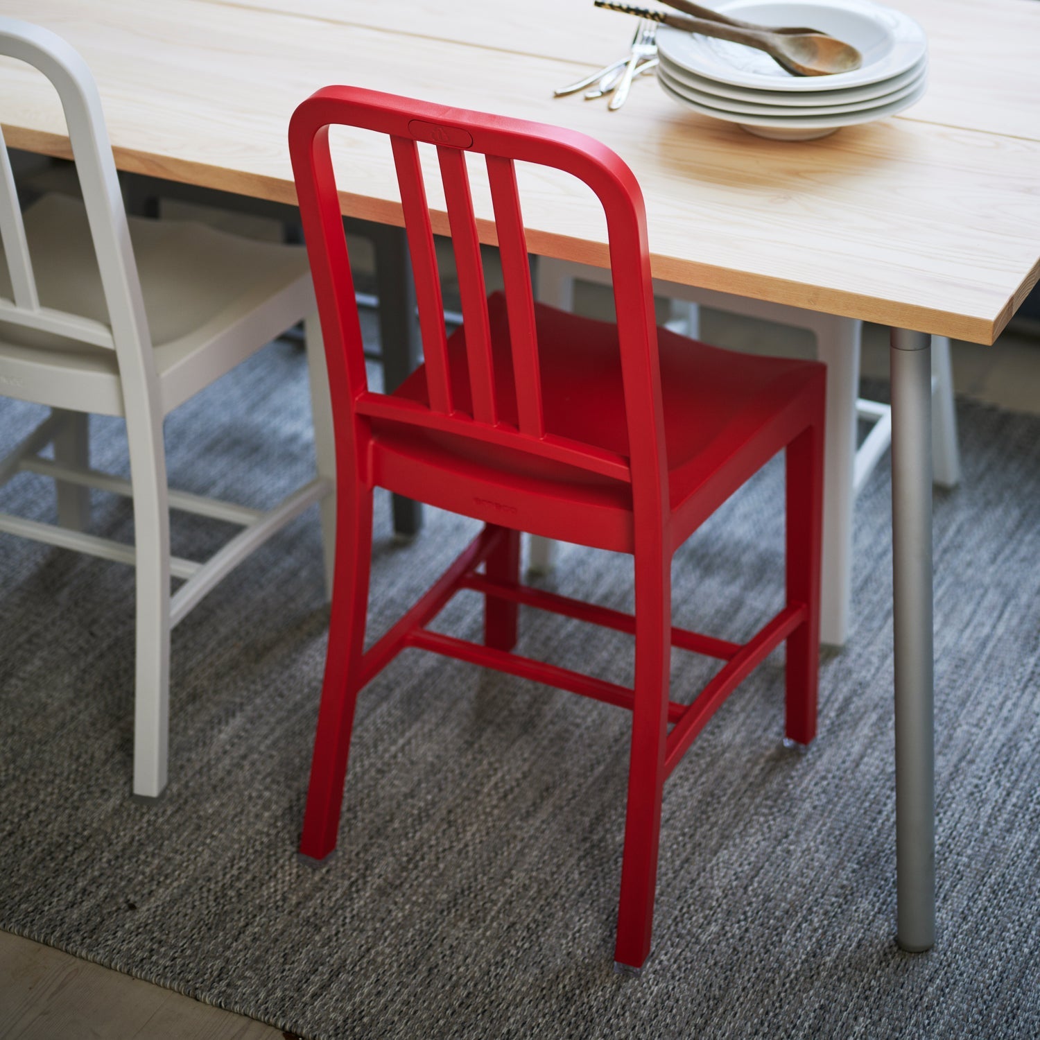 Goodee-Emeco-111 Navy Chair - Color - Red