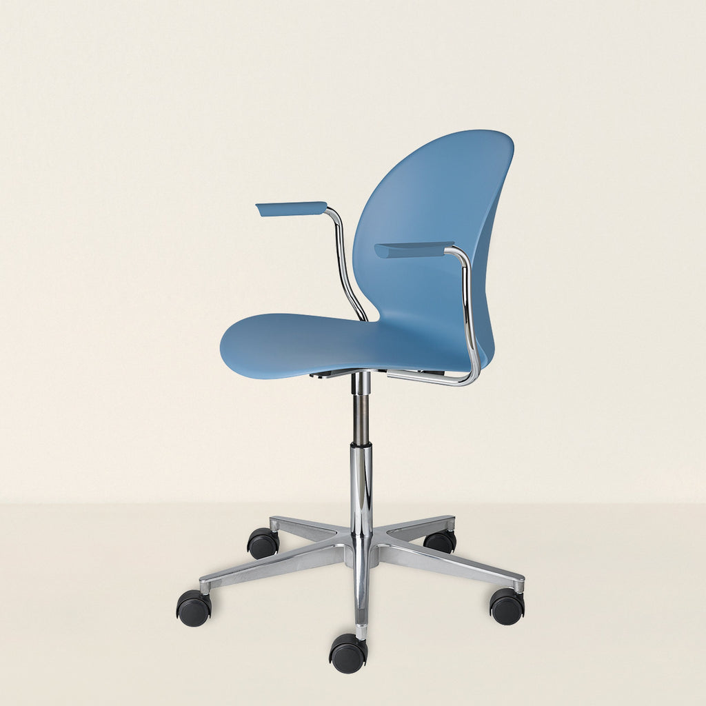 N02 Recycle Swivel Armchair - Color - Light Blue