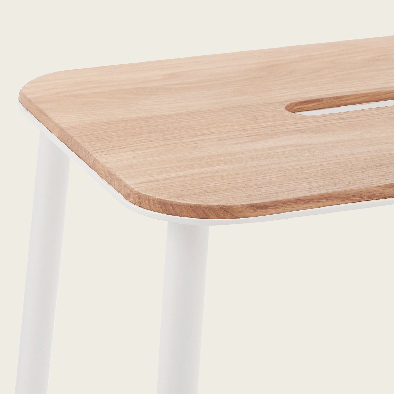 Goodee-Frama-Adam Stool - Color - Oak & Warm White
