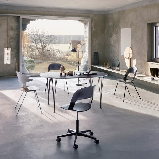 Superellipse Table - Color - Black