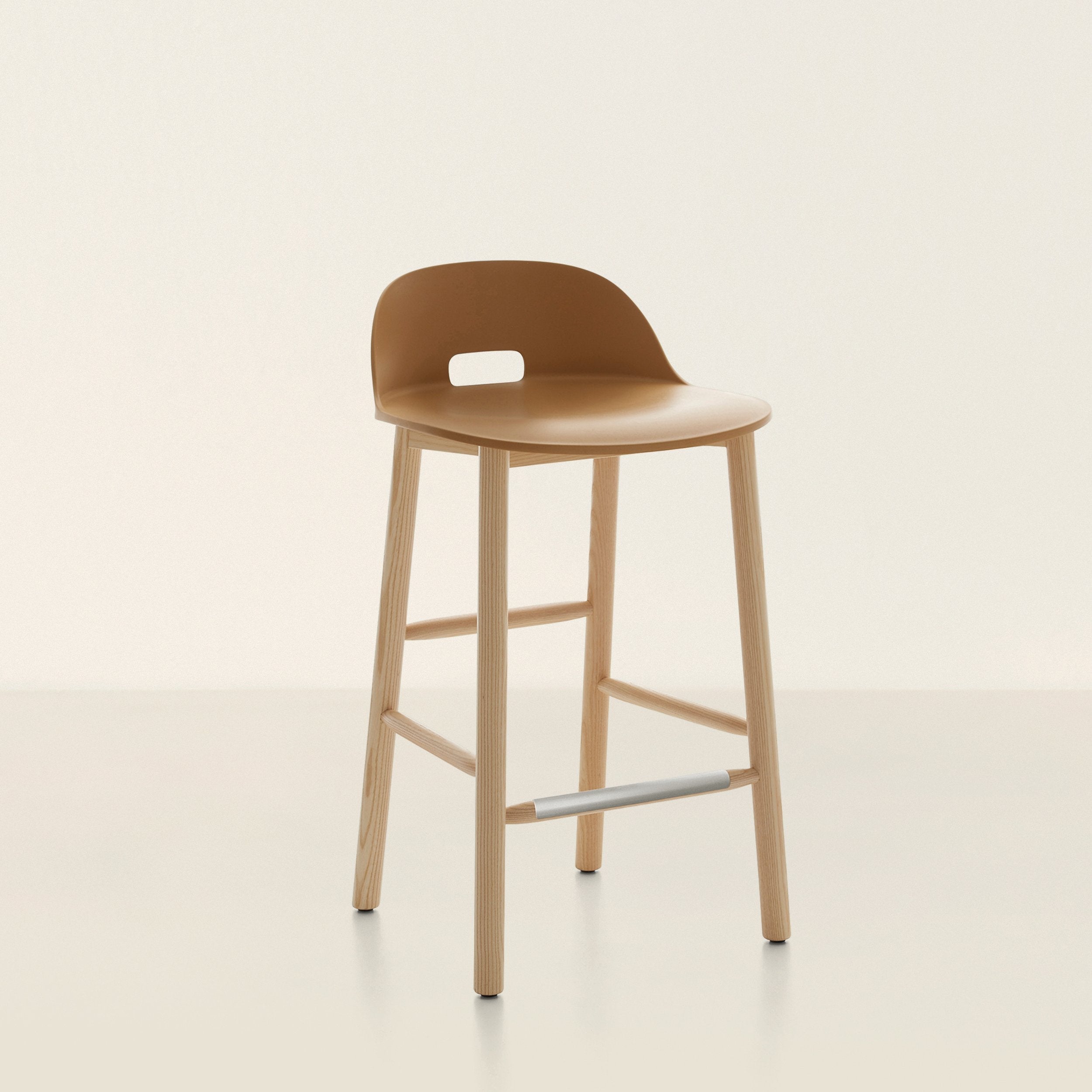 Goodee-Emeco-Alfi Counter Stool Low Back - Color - Sand
