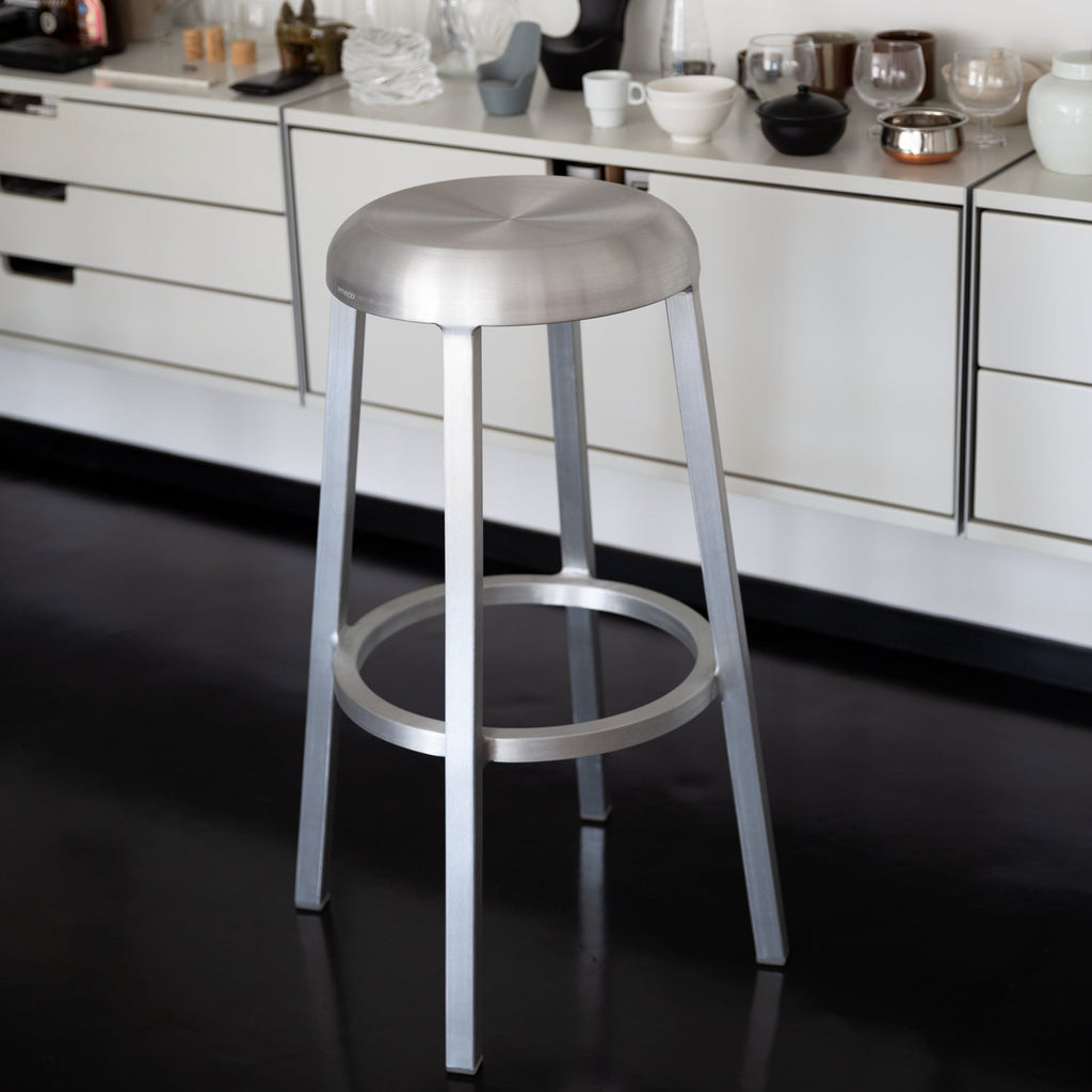 Goodee-Emeco-Za Counter Stool - Color - Hand Brushed Aluminum