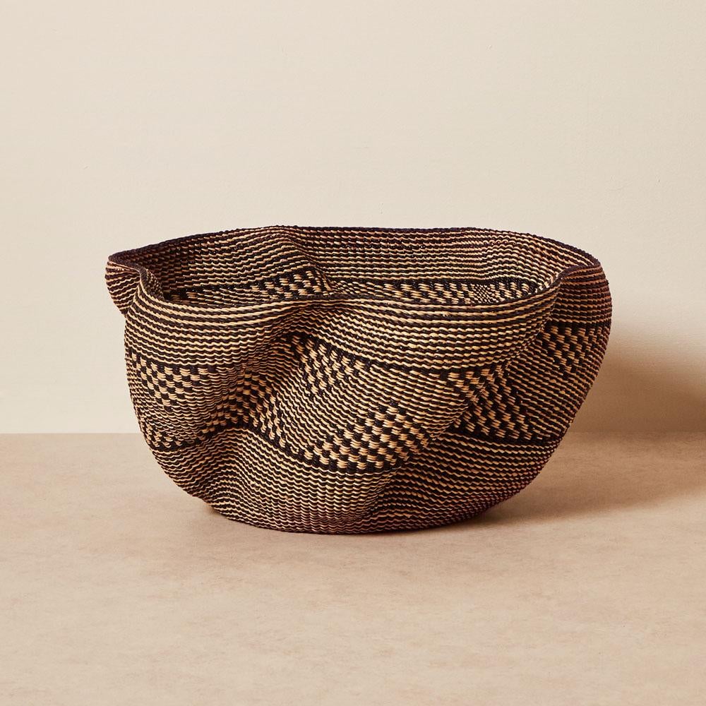 Goodee-Baba Tree-Pakurigo Basket - Color - Black & White