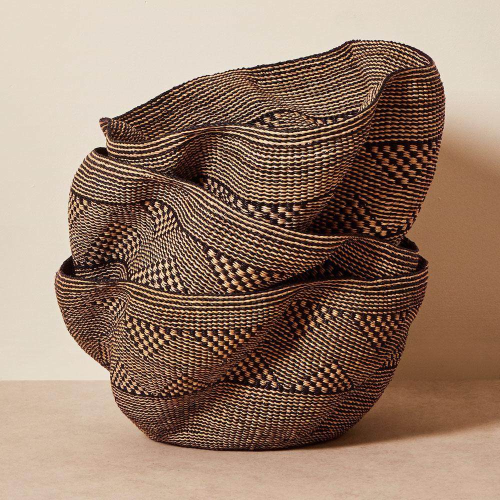 Goodee-Baba Tree-Pakurigo Basket - Color - Black & White