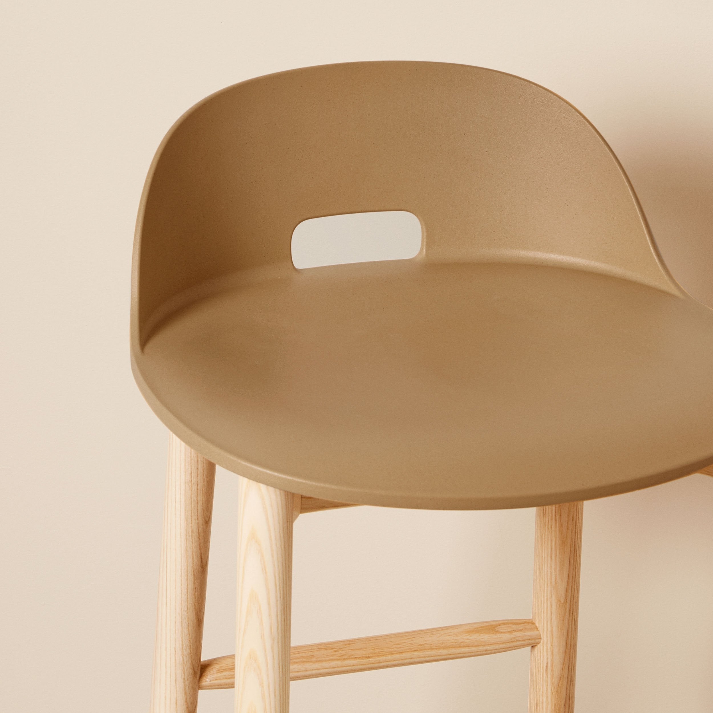 Goodee-Emeco-Alfi Barstool Low Back - Color - Sand