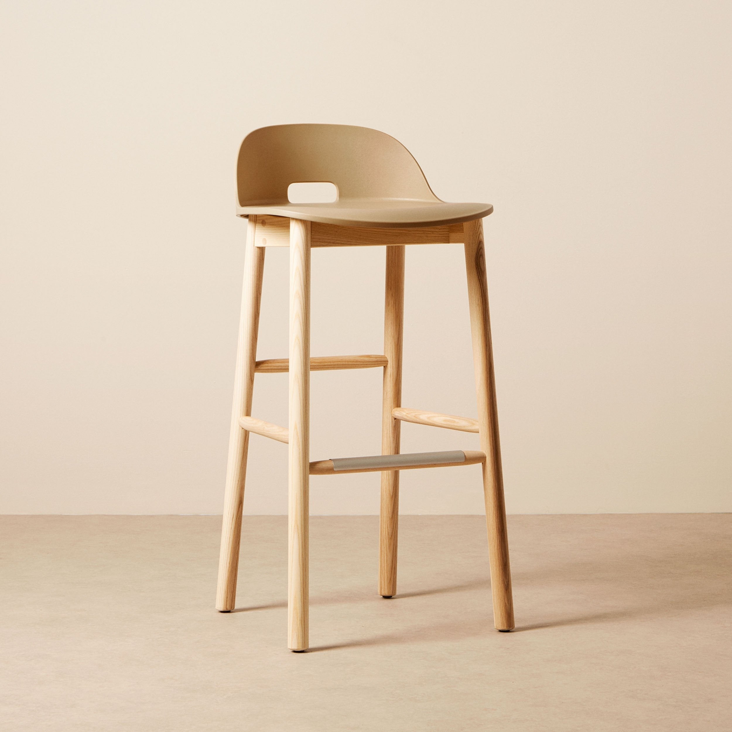 Goodee-Emeco-Alfi Barstool Low Back - Color - Sand