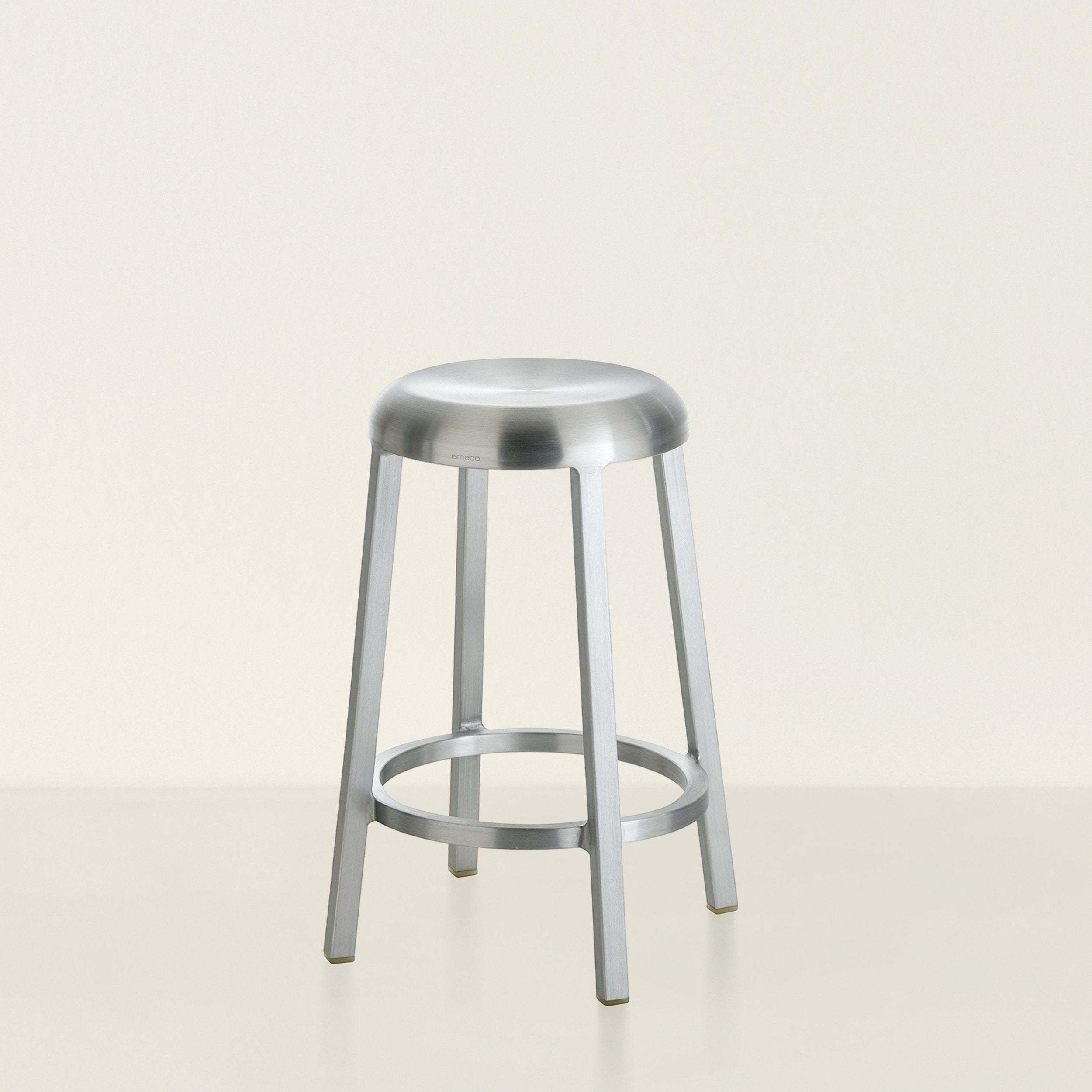 Goodee-Emeco-Za Counter Stool - Color - Hand Brushed Aluminum
