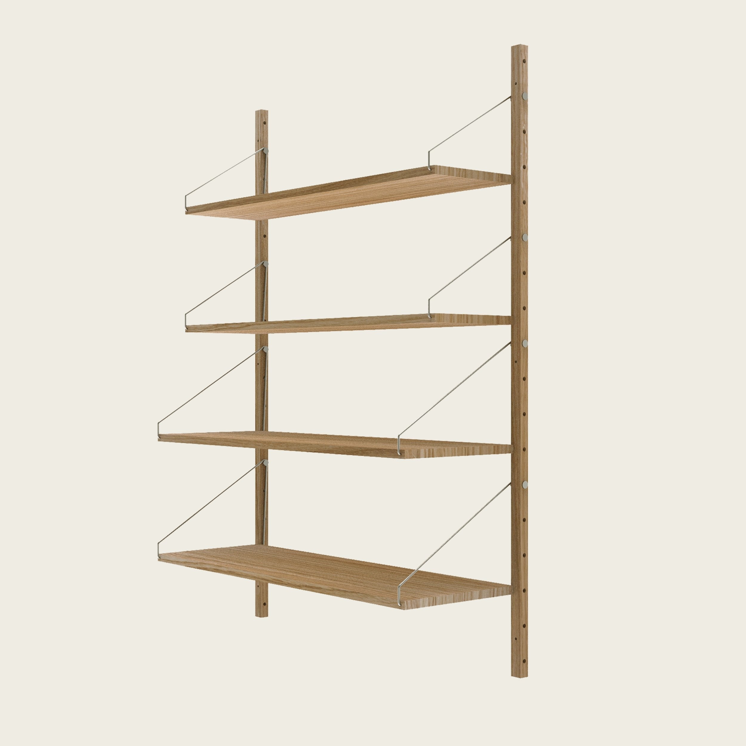 Goodee-Frama-Shelf Library Natural | Single Section - Size - 4 Shelves