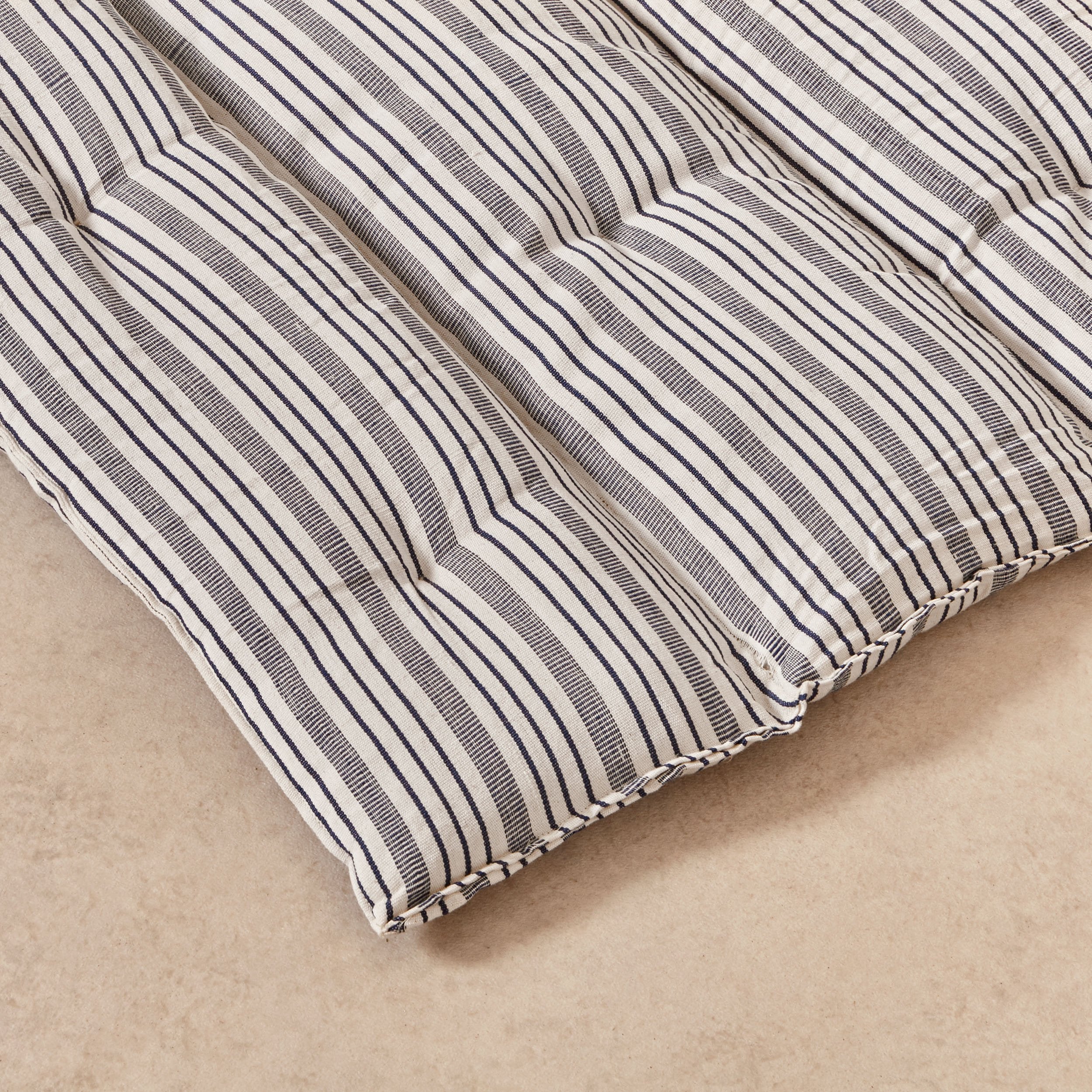 Goodee-Tensira-Kapok Mattress Topper Rectangular - Color - Navy Blue & Off-White