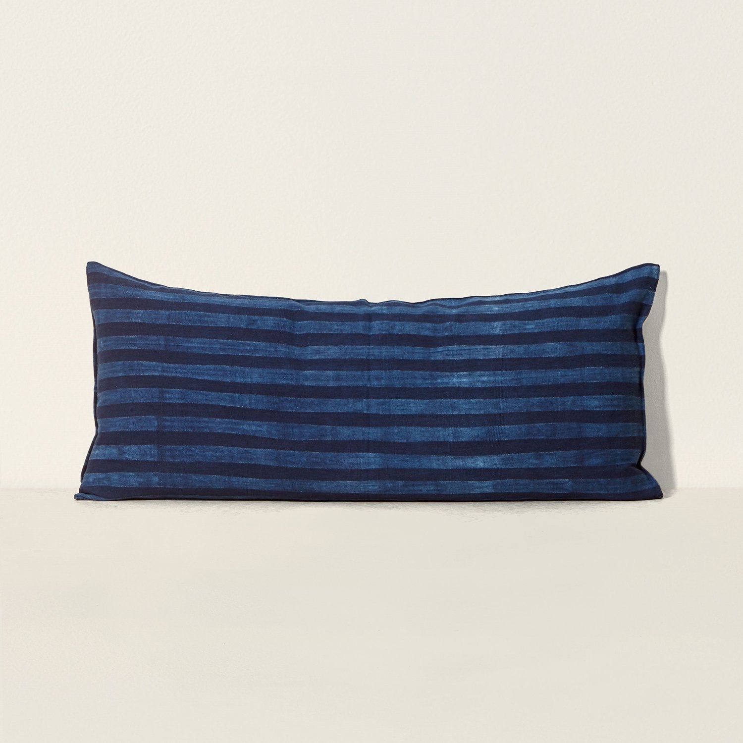 Goodee-Tensira-Long Cushion in Kapok with Removable Cover - Color - Indigo Tie-Dye