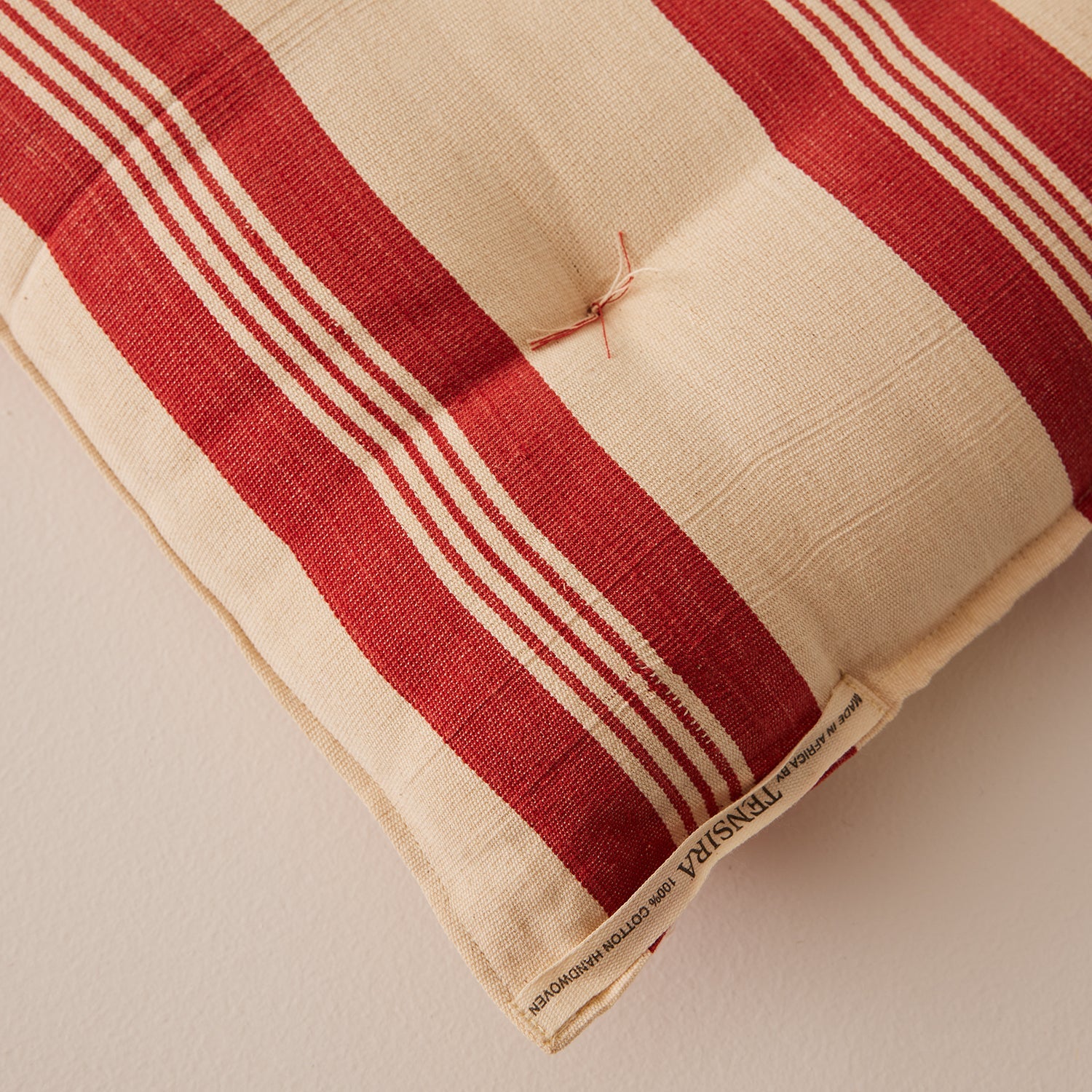 Goodee-Tensira-Chair Cushion - Color - Red & Off-White