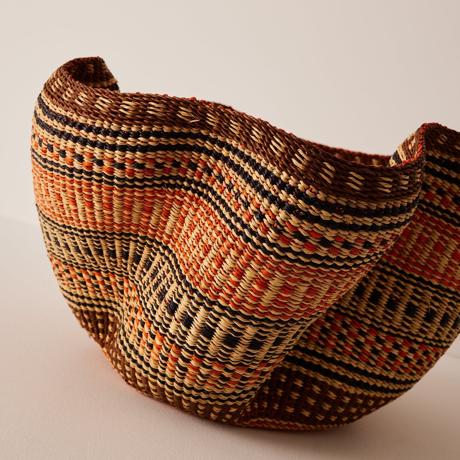 Goodee-Baba Tree-Pakurigo Basket - Color - Gold, Natural, & Rust