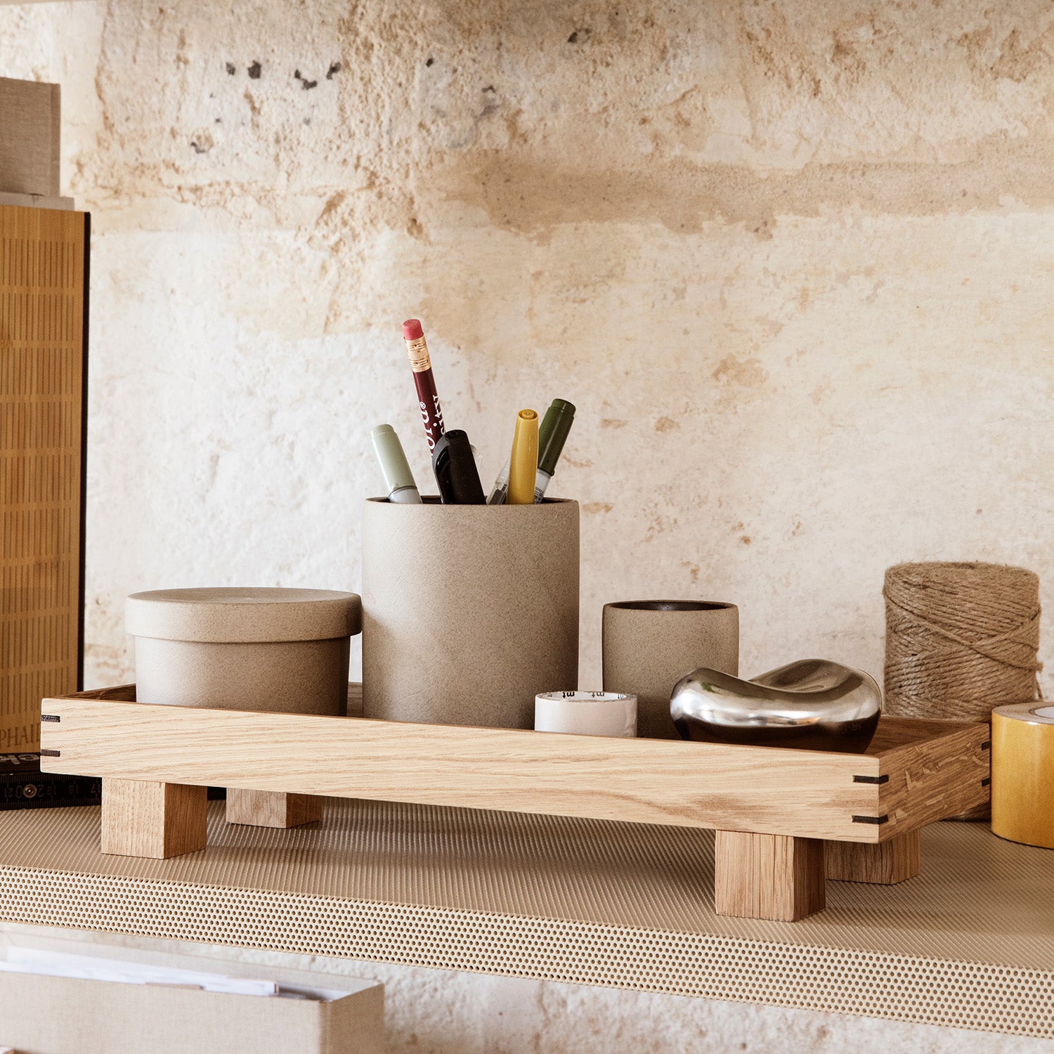 Goodee-Ferm Living-Bon Wooden Tray - Mini - Color - Natural Oak